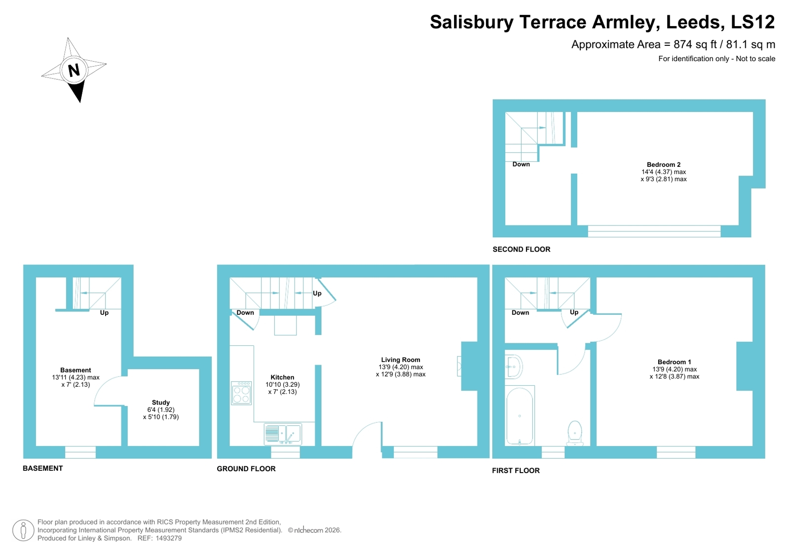 12, Salisbury Terrace, West Yorkshire floorplan
