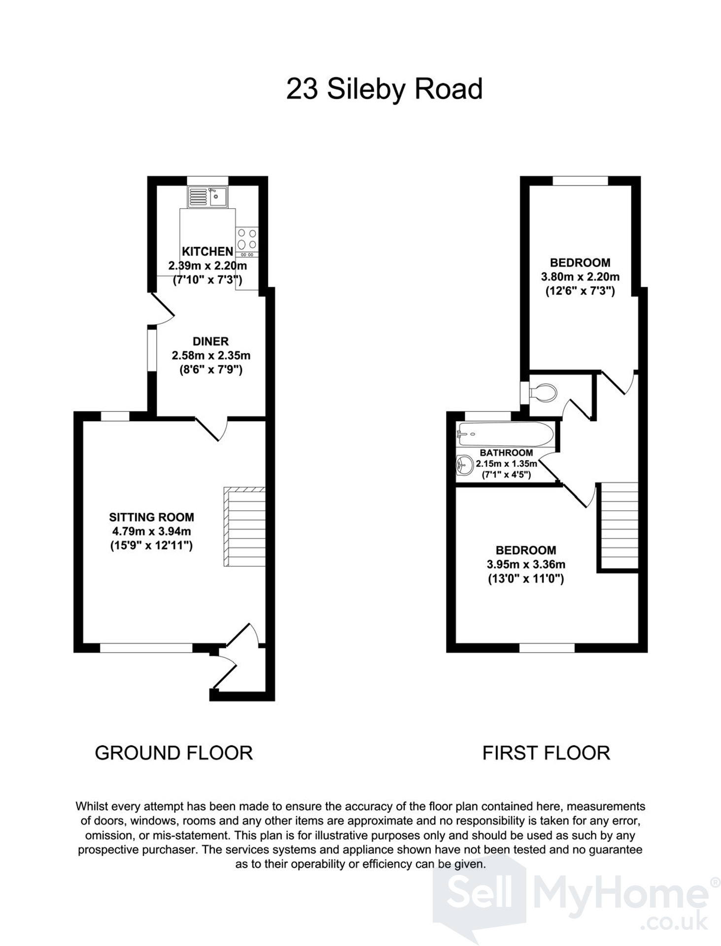 23 Sileby Road, Loughborough floorplan