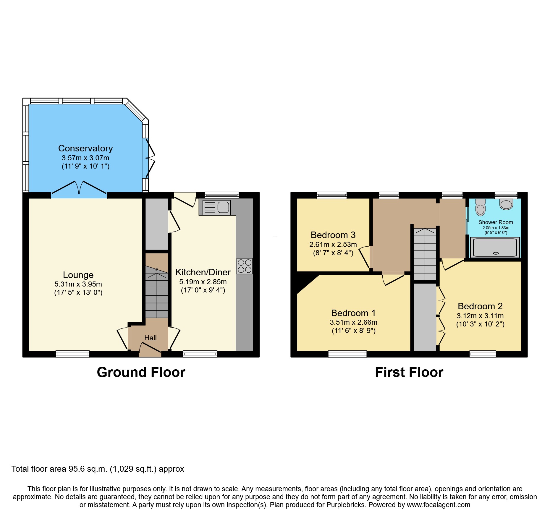 52, Second Avenue, Prescot floorplan