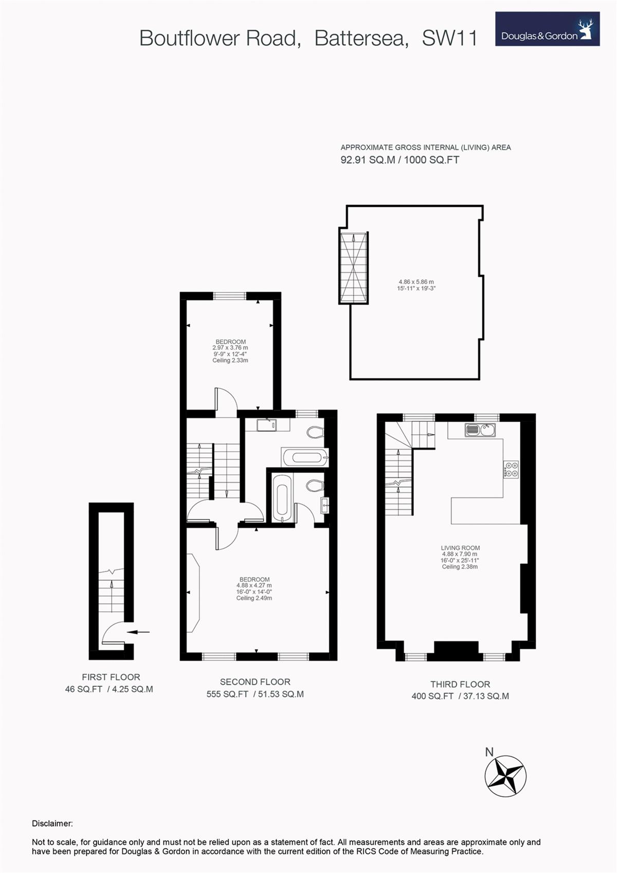 2 Bedrooms Flat for sale in Boutflower Road, London SW11