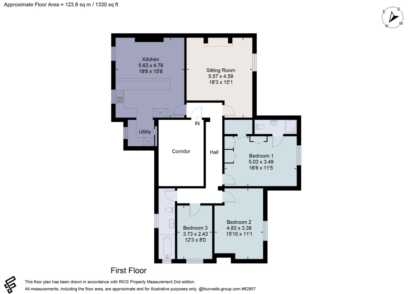 Flat 3,, Parkfield Lawn, Cheltenham floorplan