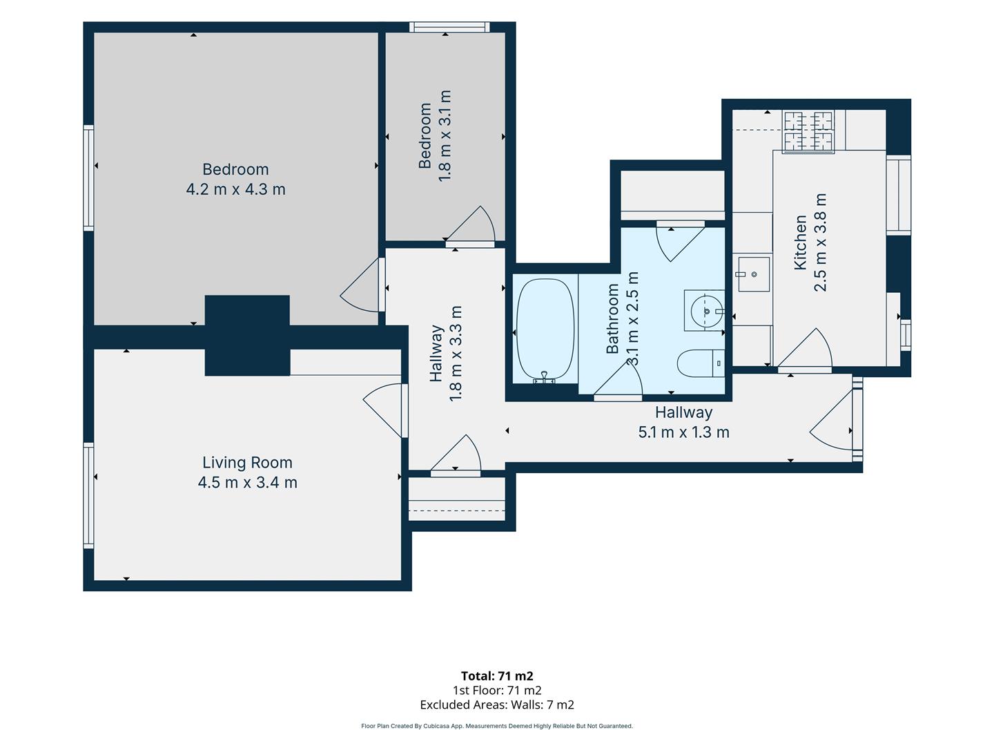 1b Avondale House, Wellington Square, Cheltenham floorplan