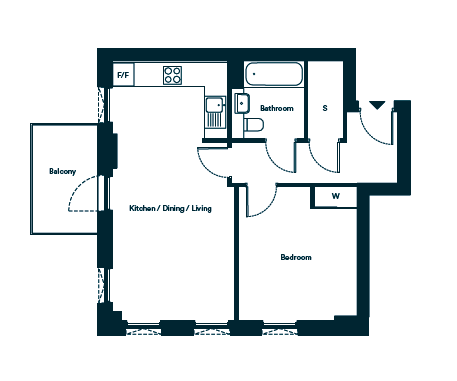 Nine Elms, London floorplan