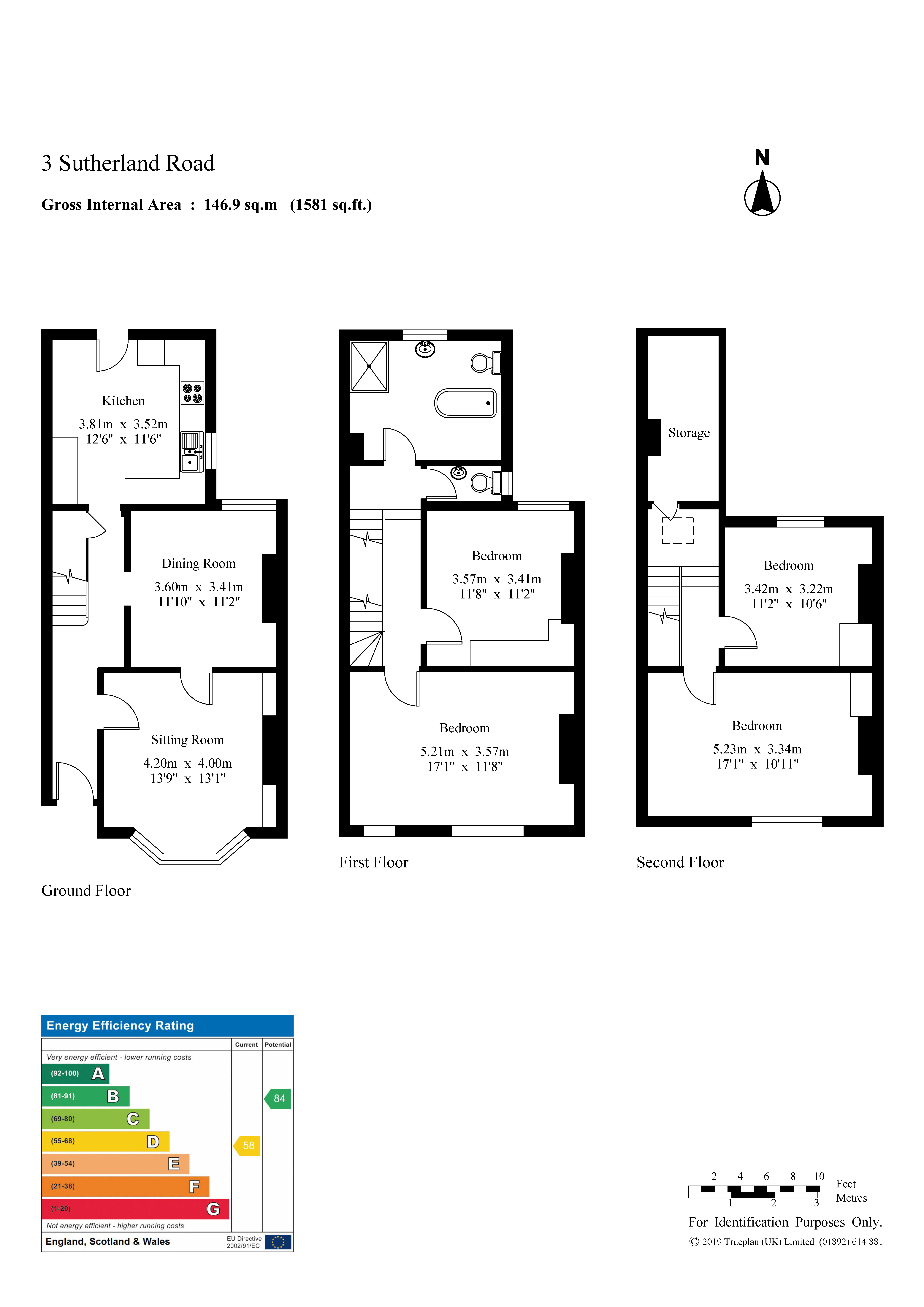 4 Bedrooms Town house for sale in Sutherland Road, Tunbridge Wells TN1