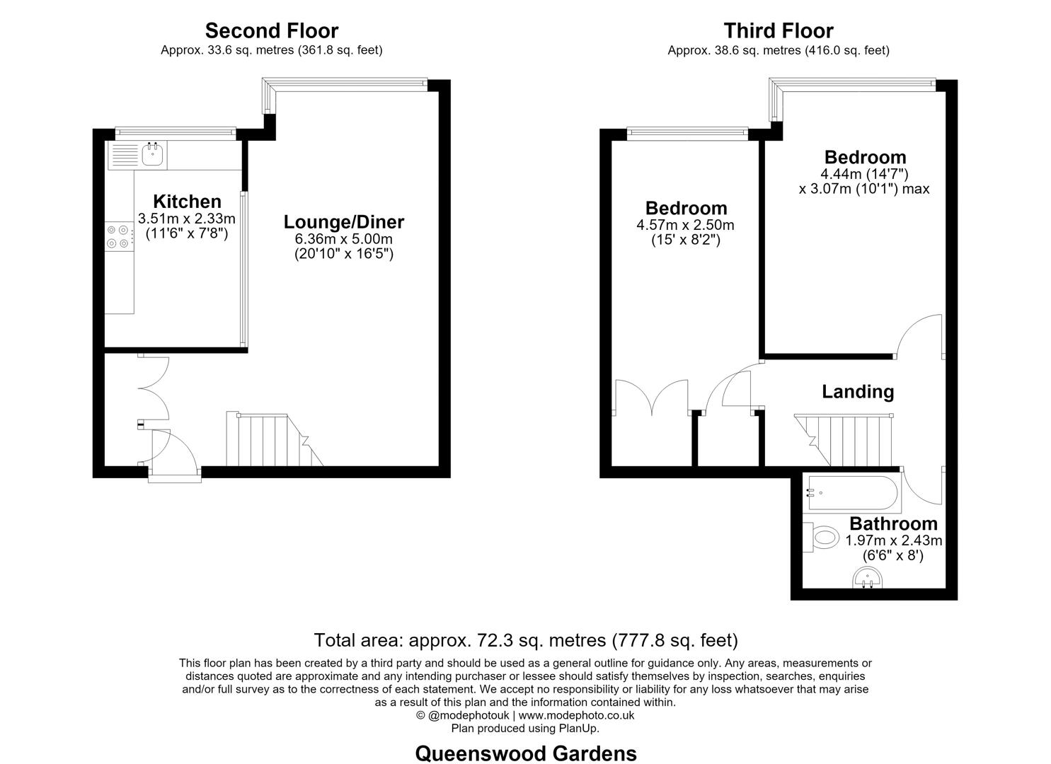 103, Queenswood Gardens, Aldersbrook floorplan