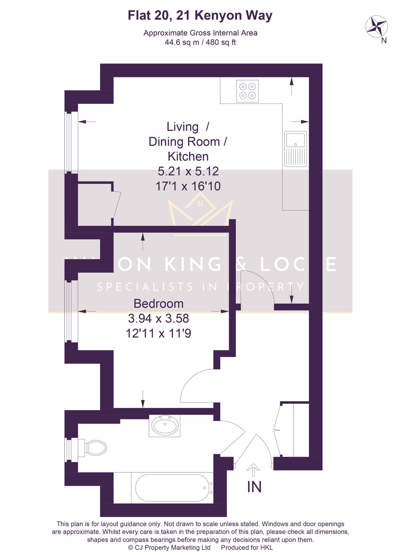 Flat 20, 21, Kenyon Way, Slough floorplan