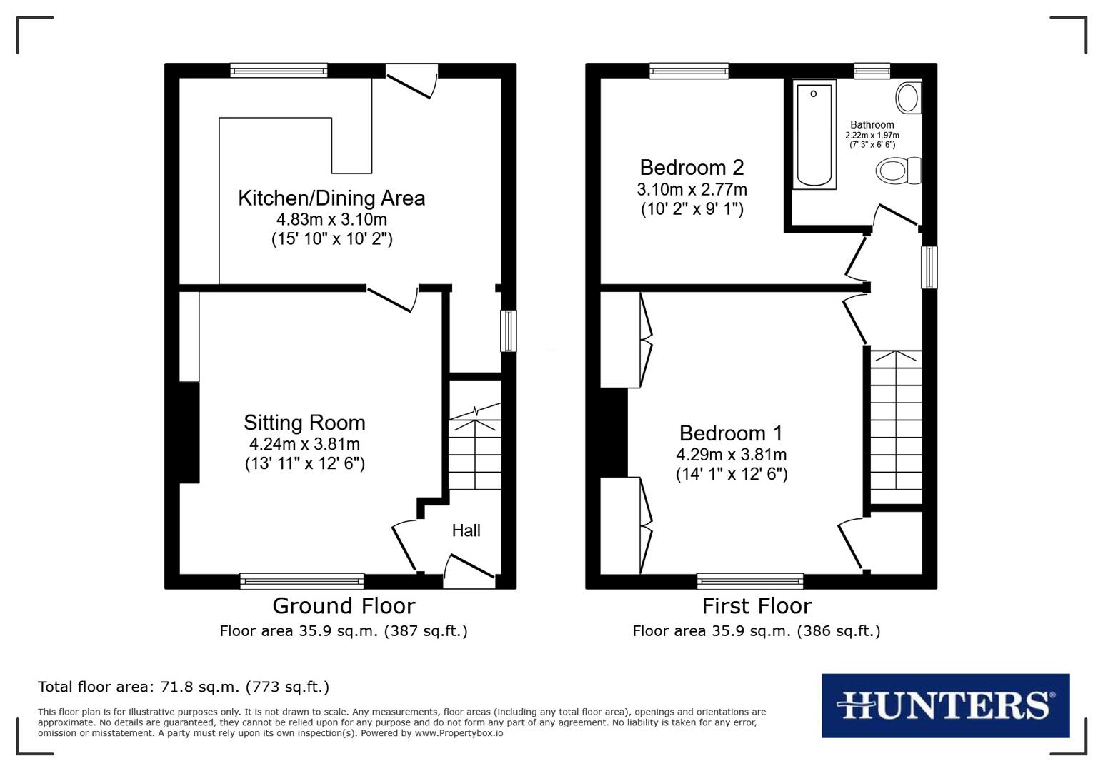 53, Hawkhill Avenue, Leeds floorplan