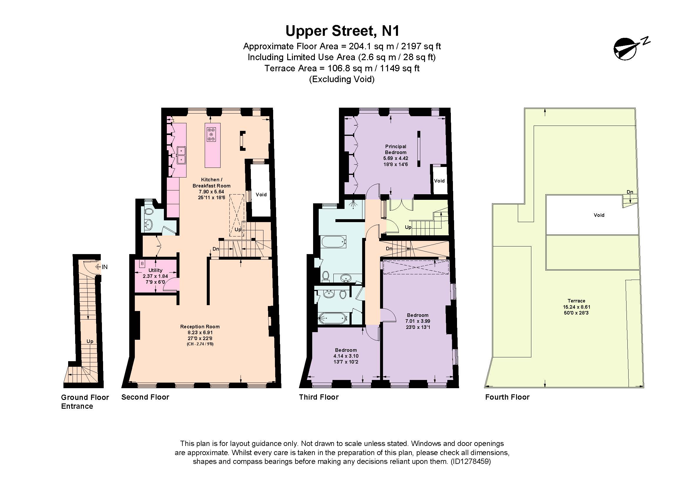 74B, Upper Street, London floorplan