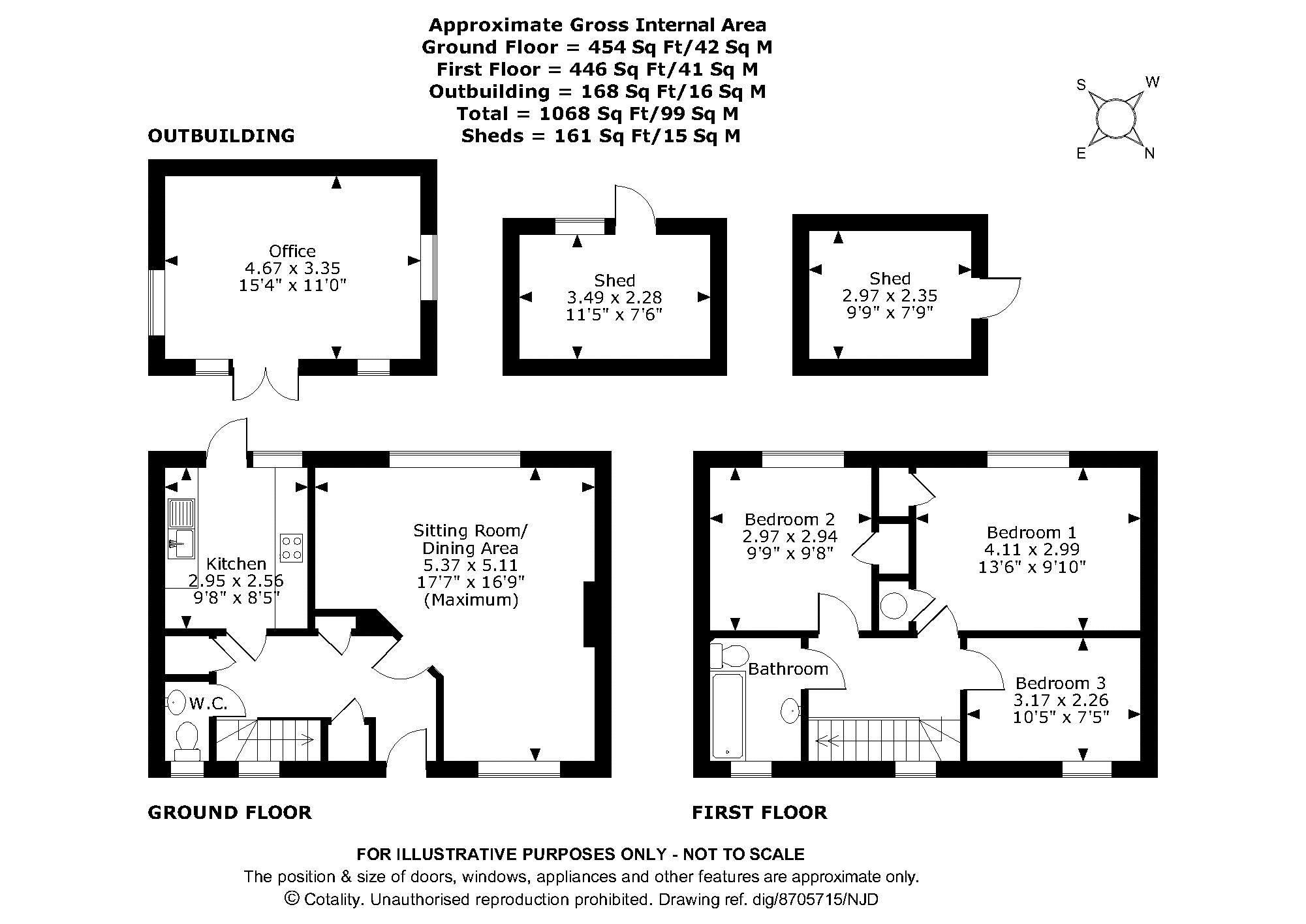 46, Tower Hill, Gomshall floorplan