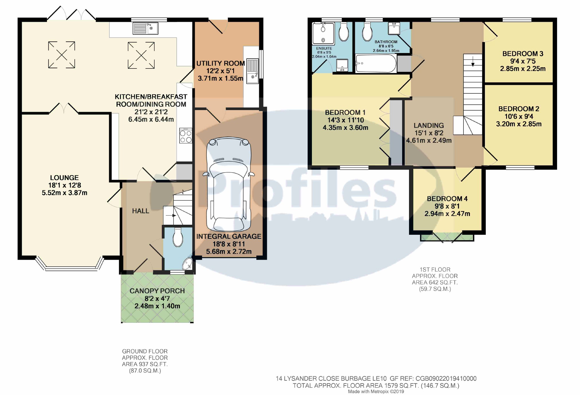 4 Bedrooms Detached house for sale in Lysander Close, Burbage, Hinckley LE10