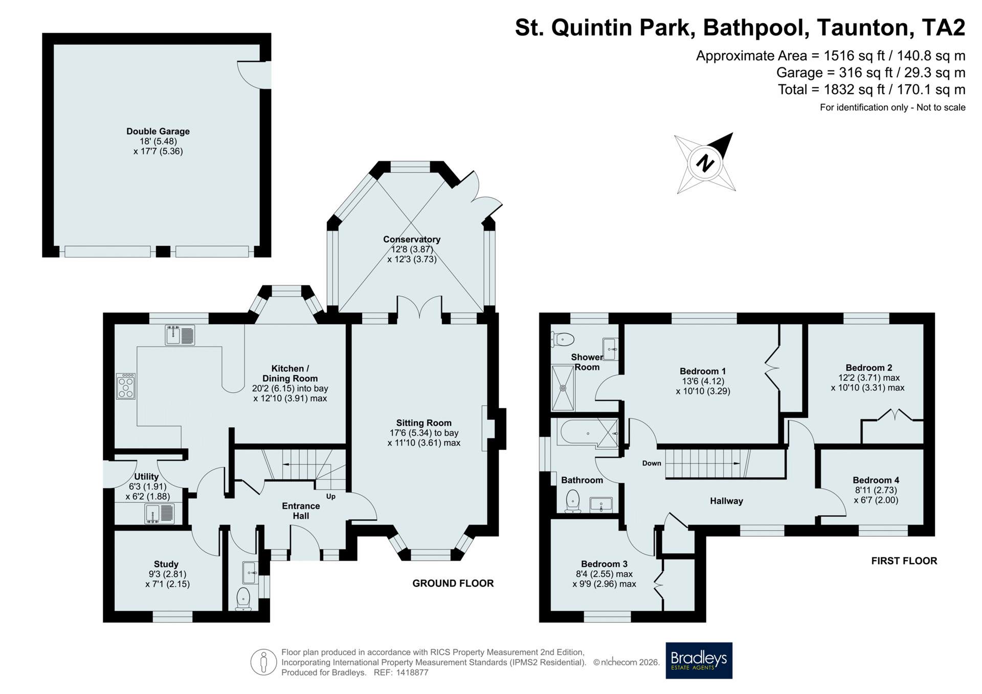 23, St. Quintin Park, Taunton floorplan