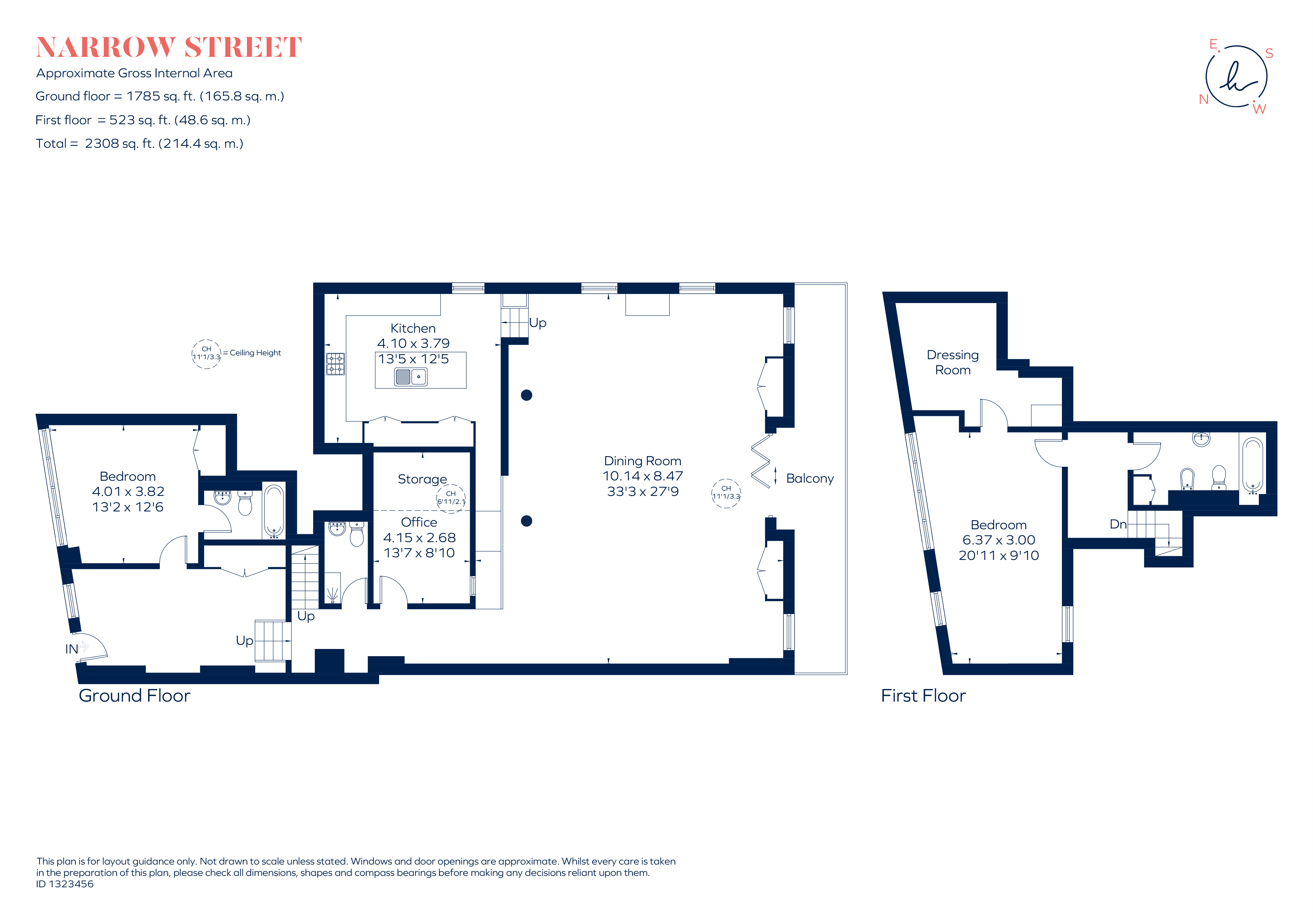 94A, Narrow Street, London floorplan