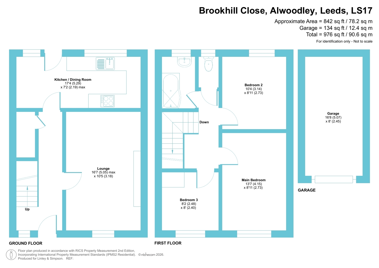 5, Brookhill Close, Leeds floorplan