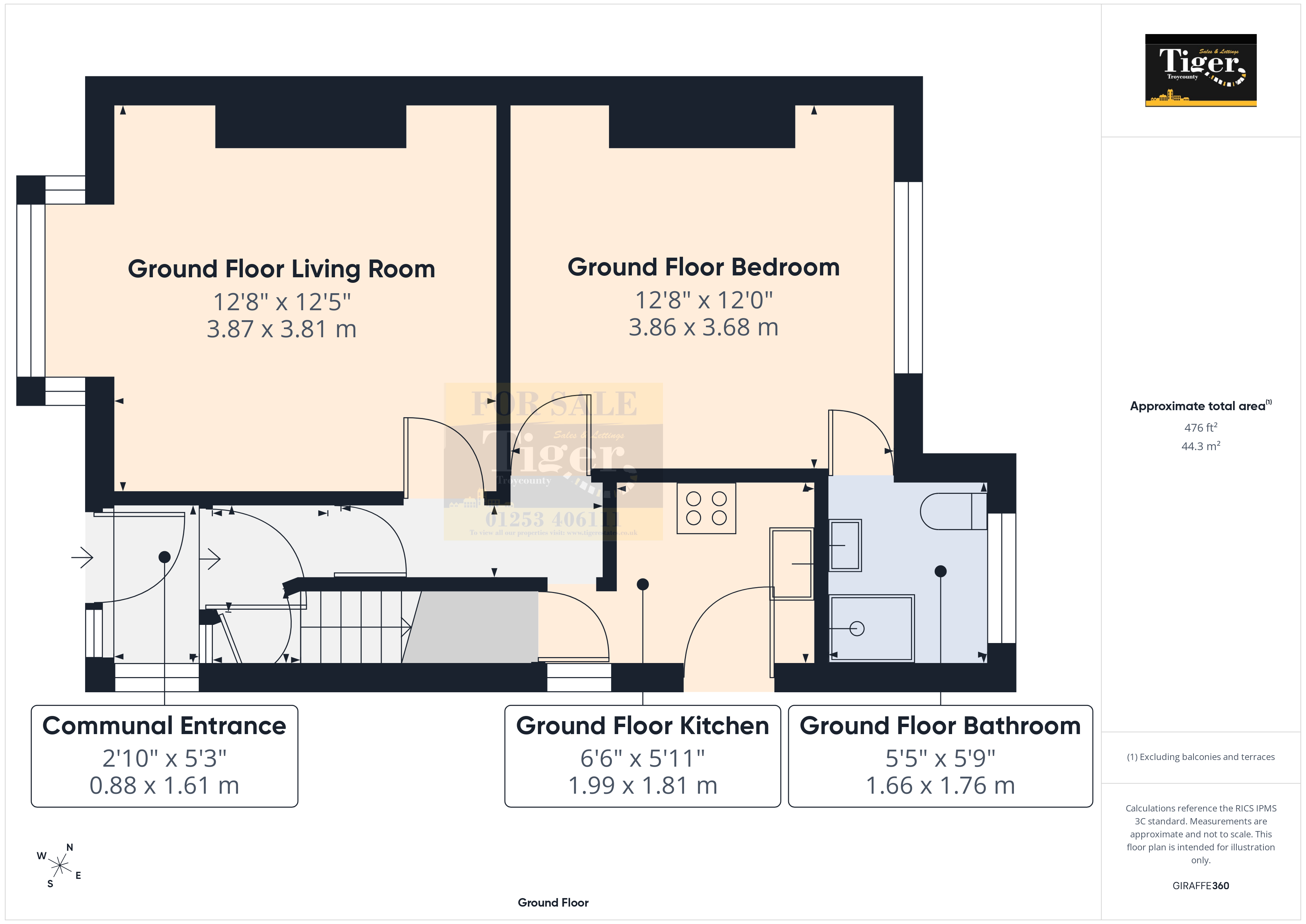 Ground Floor, 10, Harley Road, Blackpool floorplan