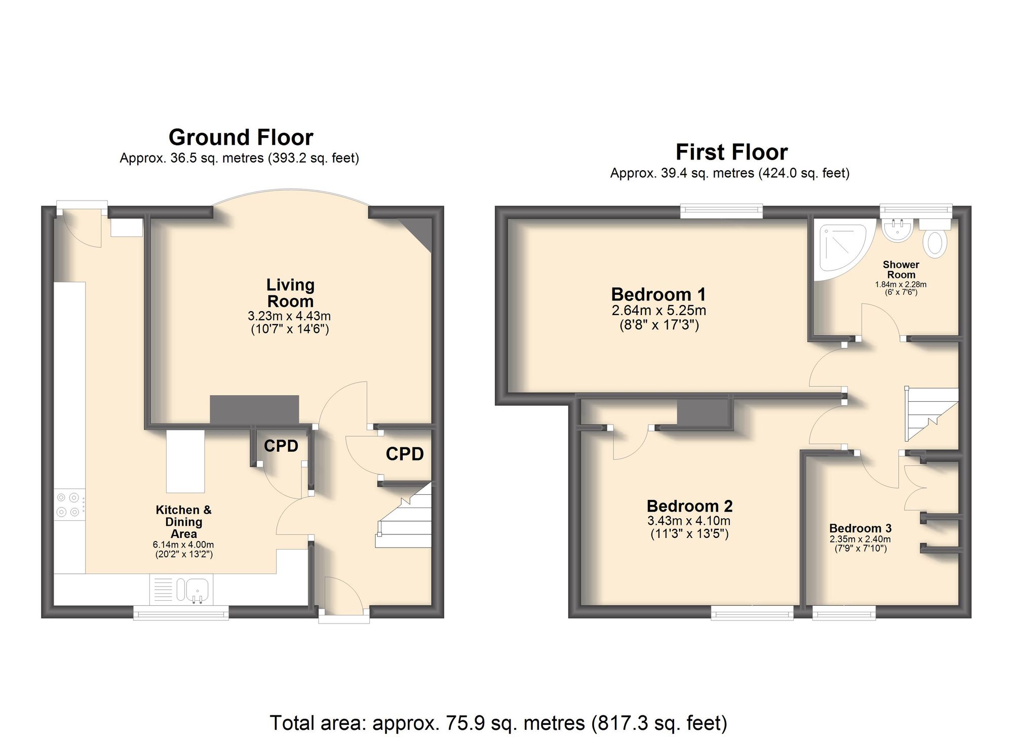 10 Houldsworth Drive, Chesterfield floorplan