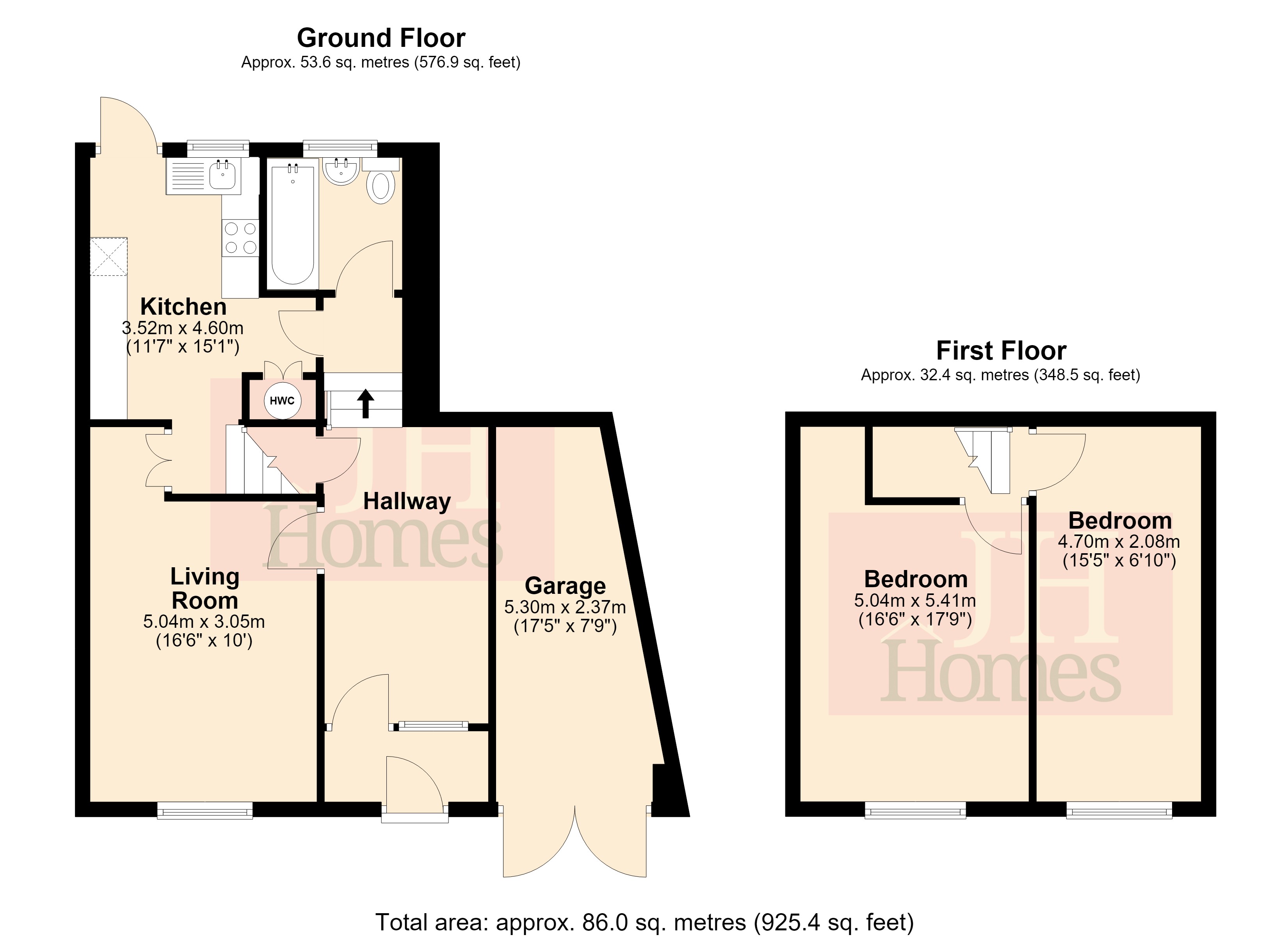 Hazel Cottage, Grizebeck, Kirkby-in-Furness floorplan