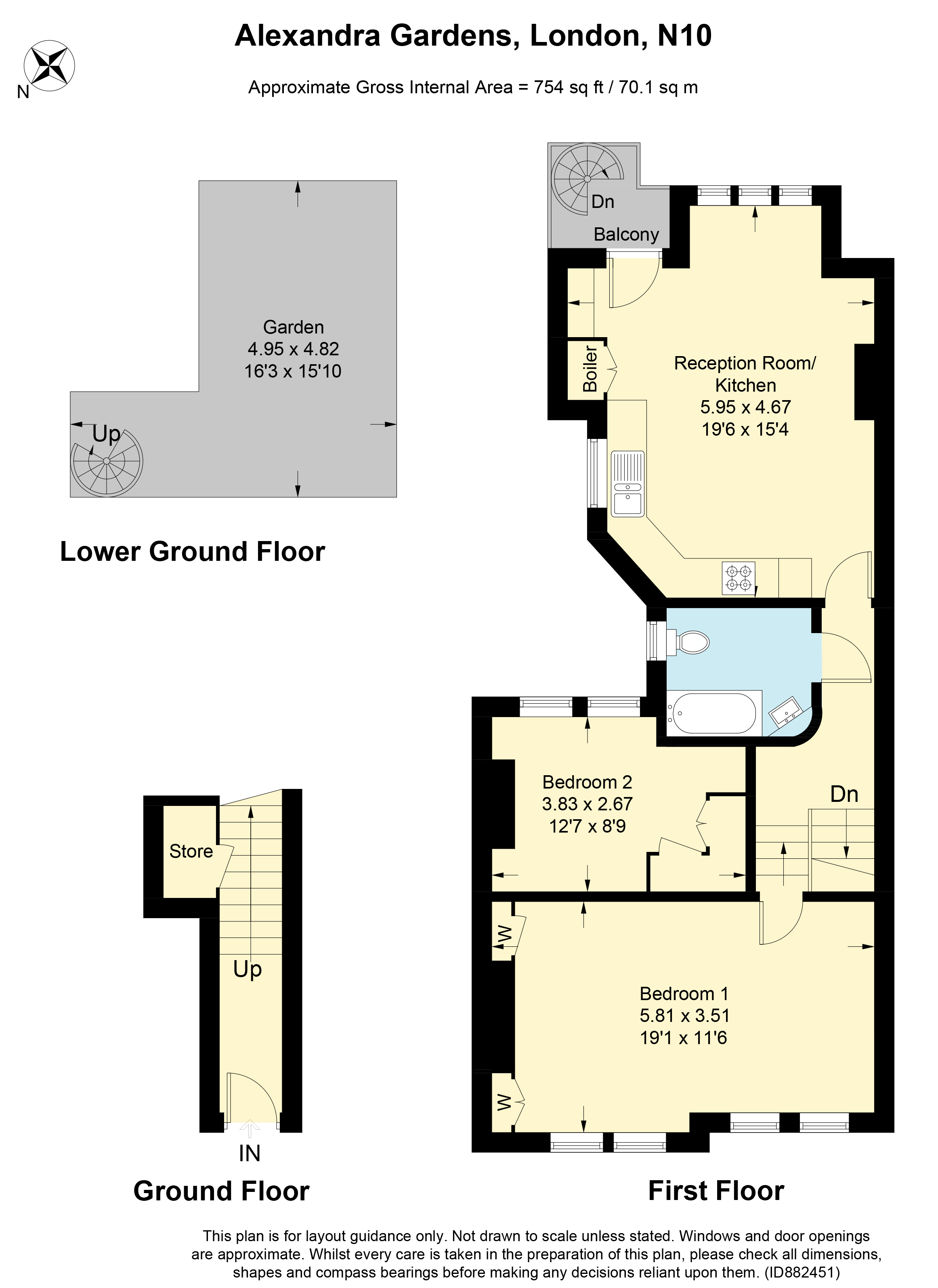 Alexandra Gardens, London N10, 2 bedroom flat for sale 62028614 PrimeLocation