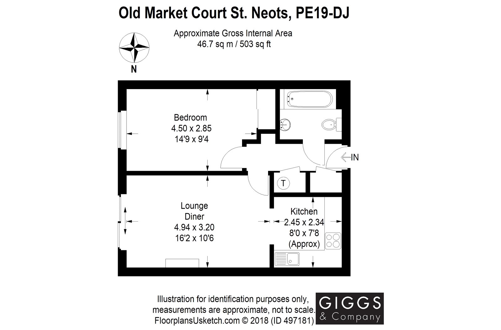 1 Bedrooms Flat for sale in Old Market Court, St. Neots, Cambridgeshire PE19