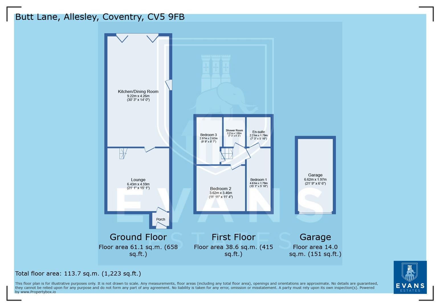 115, Butt Lane, Coventry floorplan