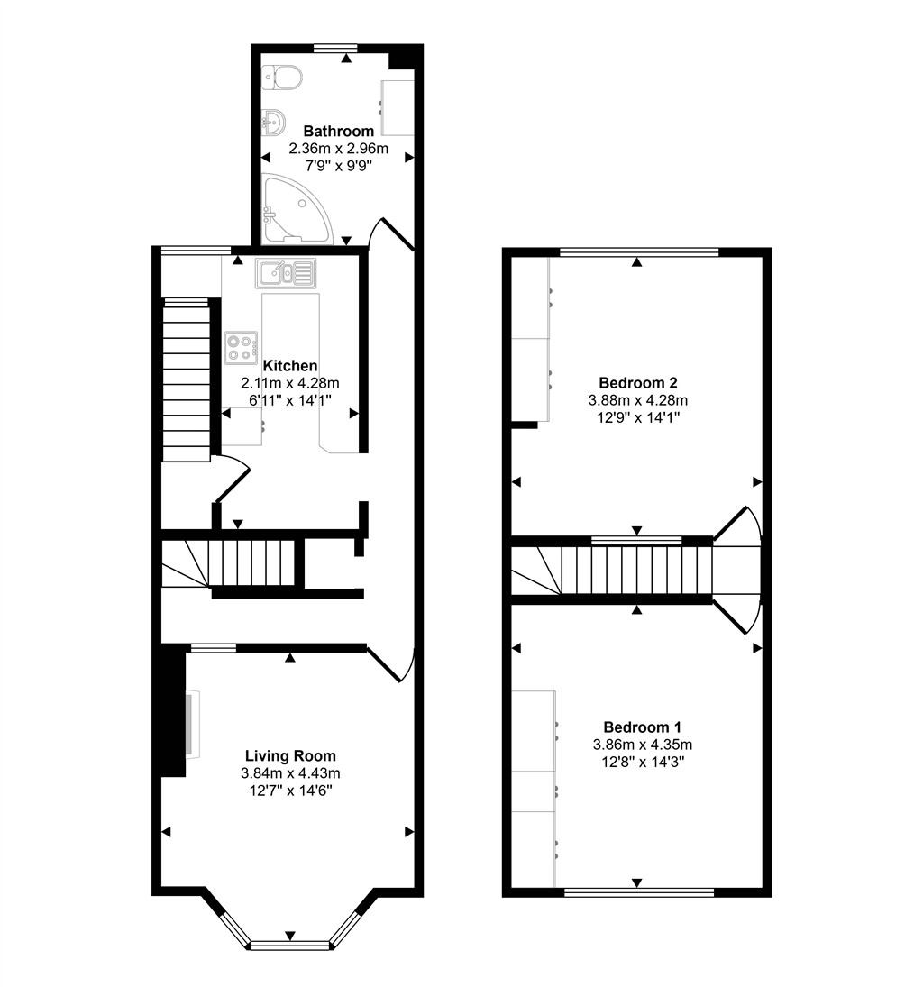 48a, Cleasby Road, ILKLEY floorplan