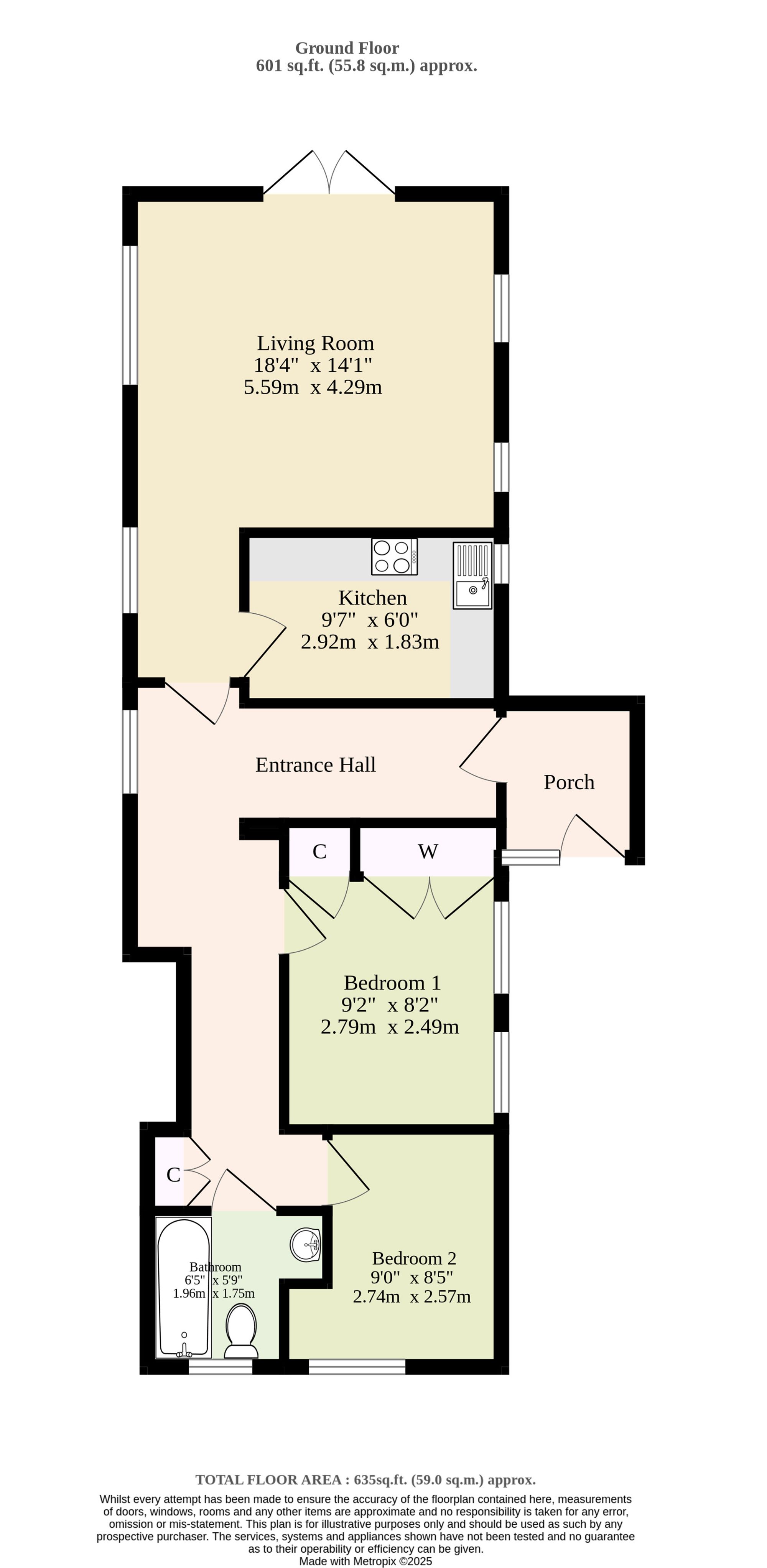 Flat 1, Cedar House Diss Road, Diss floorplan
