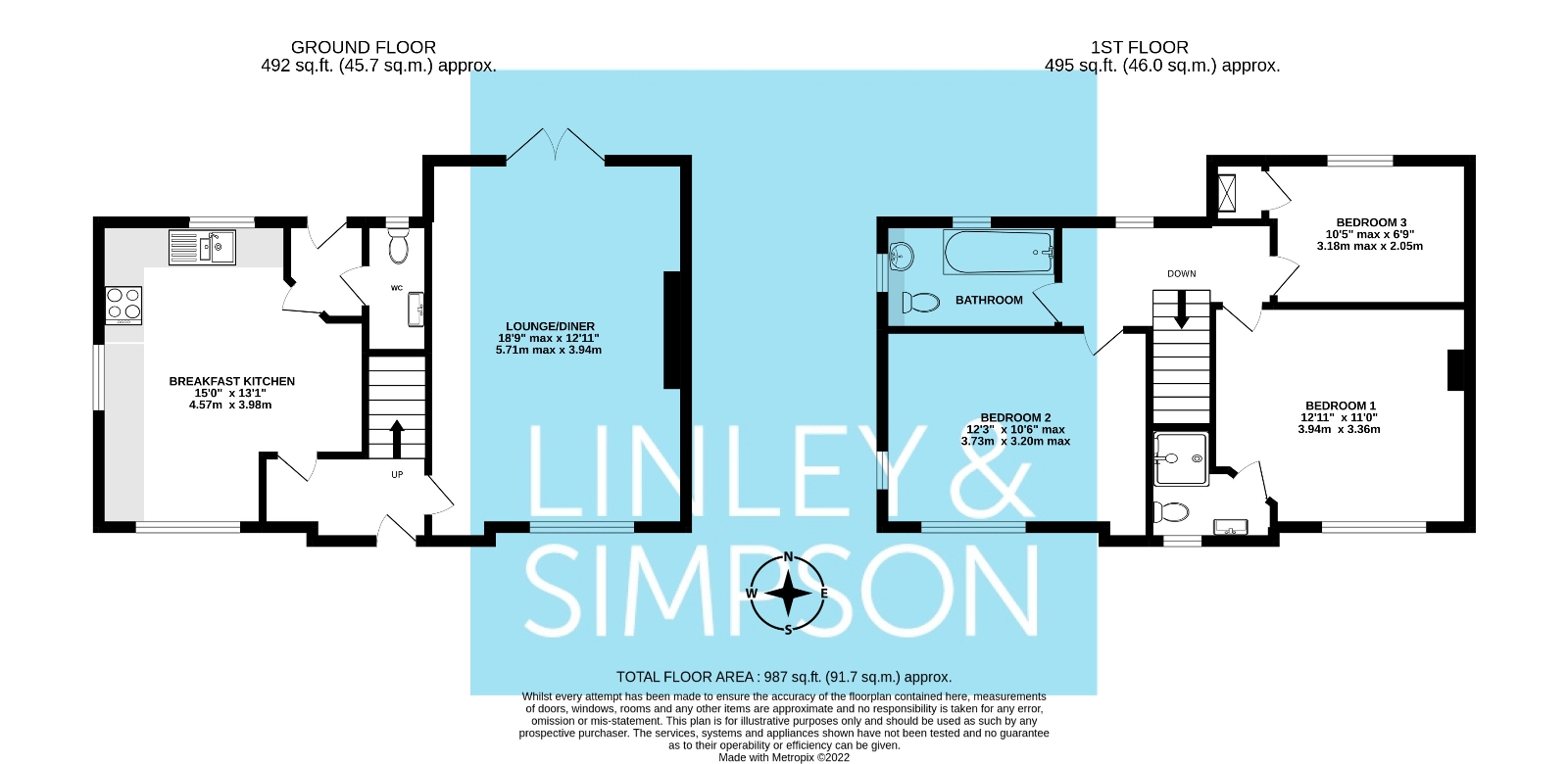 3, Broadway West, York floorplan