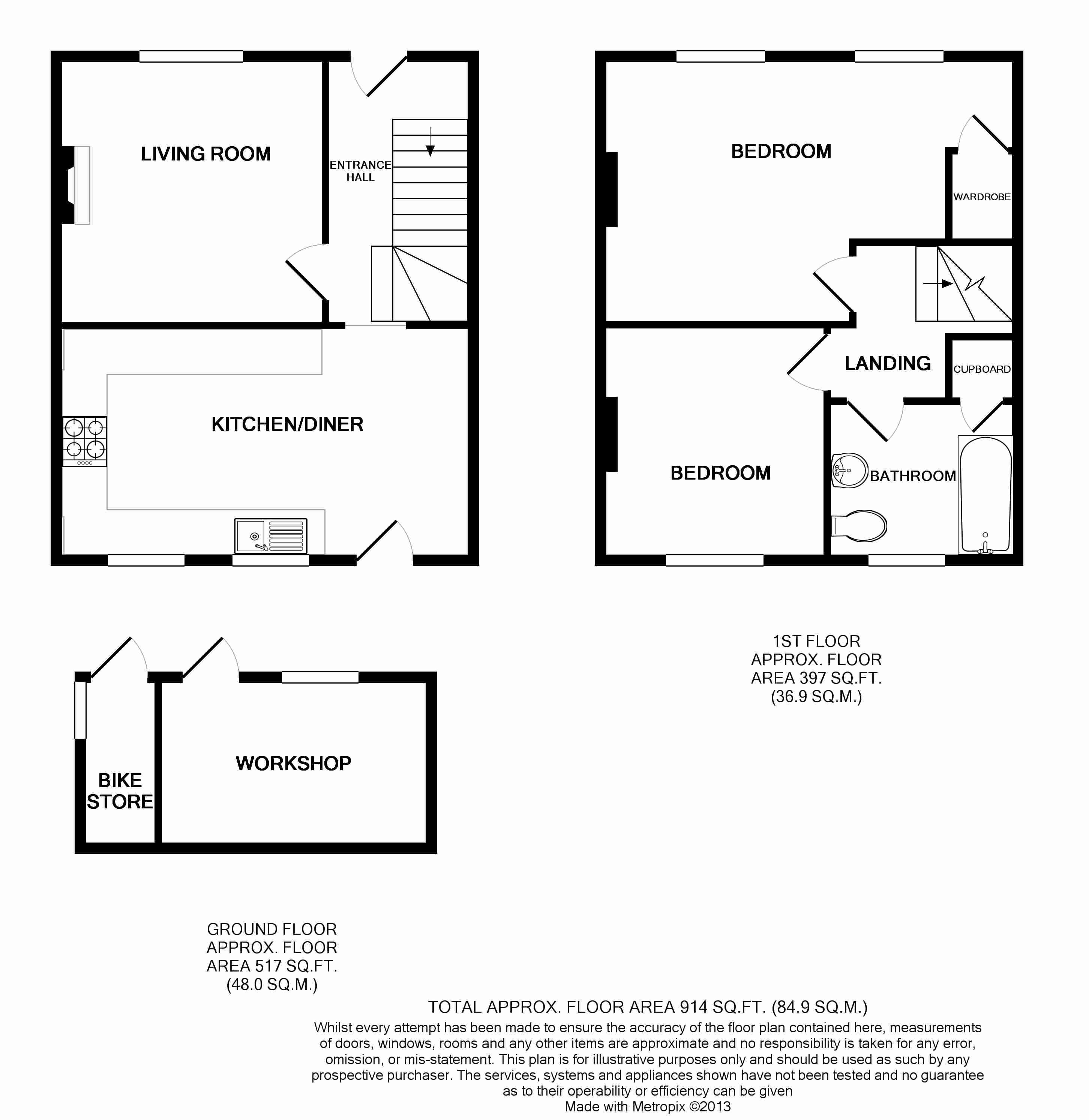 St Leonards Terrace, Gas Hill Norwich floorplan