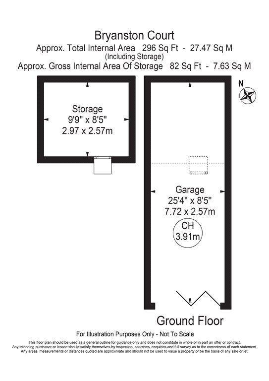 Garage C,, Bryanston Court, Marylebone floorplan