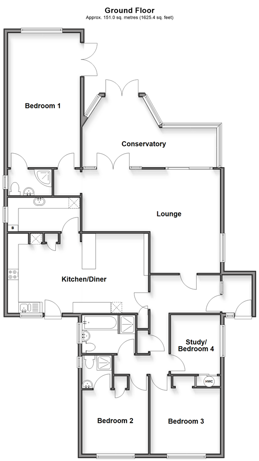 Hever Avenue West Kingsdown, Sevenoaks floorplan