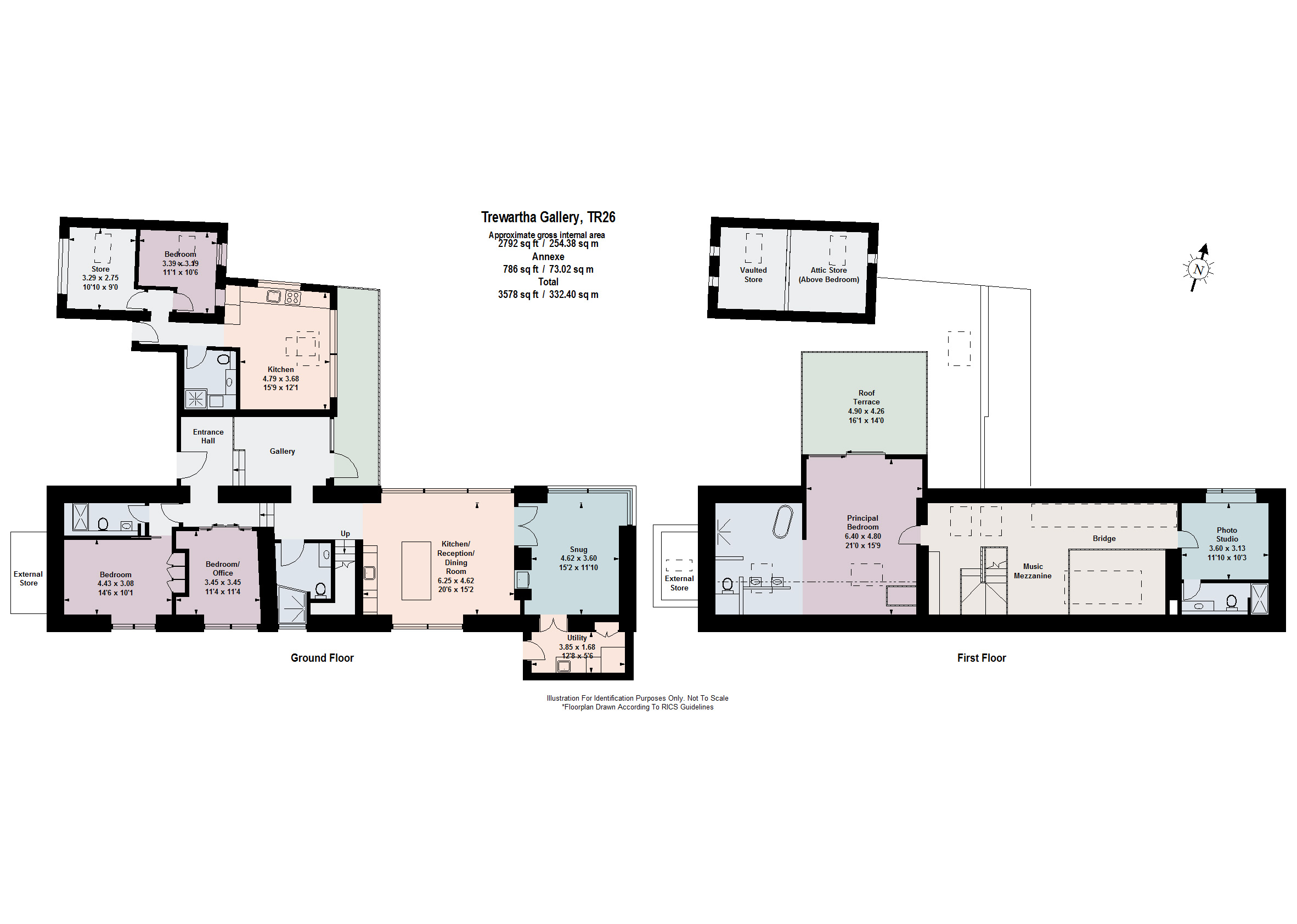 Trewartha Gallery,, Laity Lane, St. Ives floorplan