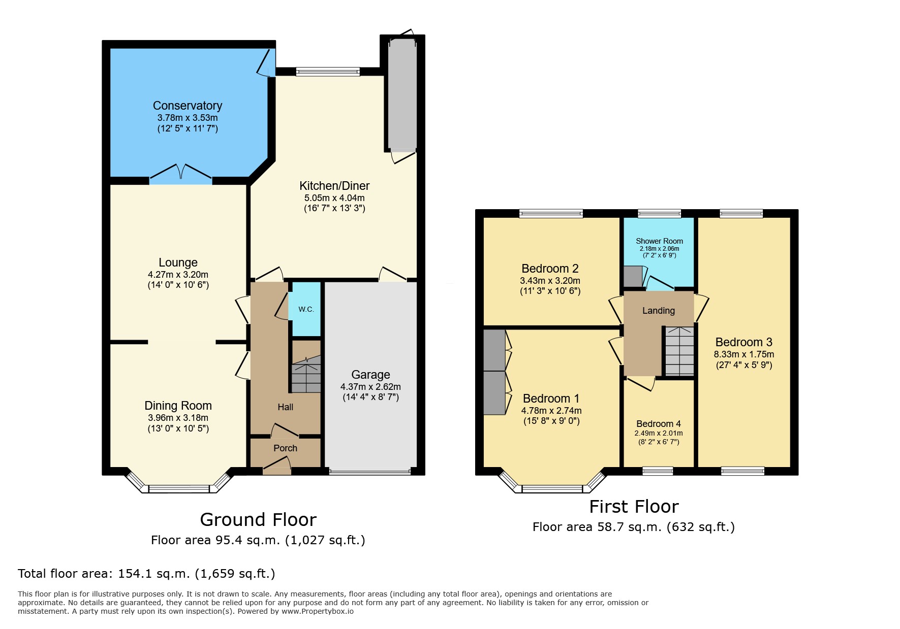 72 Turnbull Drive, Leicester floorplan