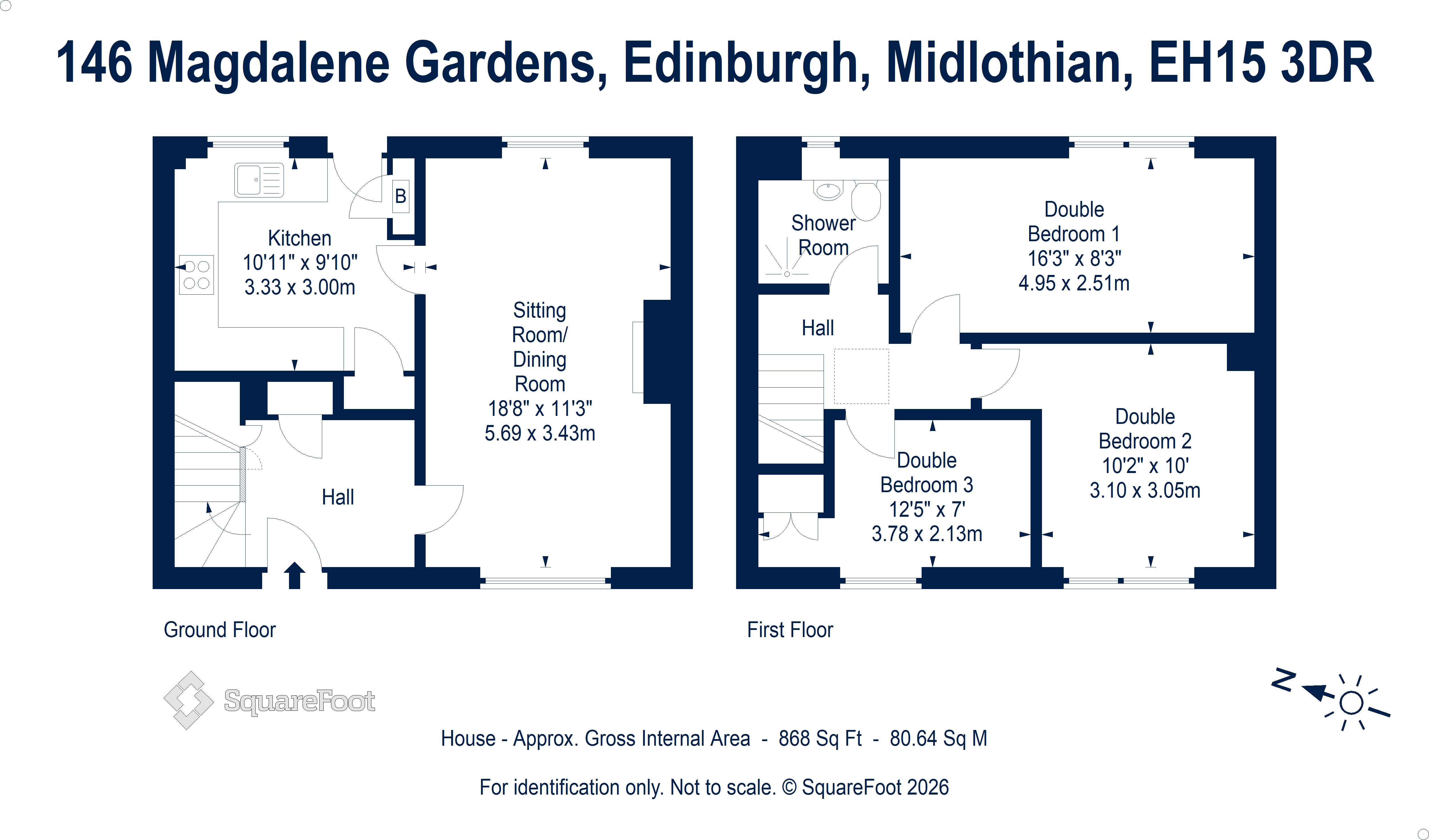 146, Magdalene Gardens, Edinburgh floorplan