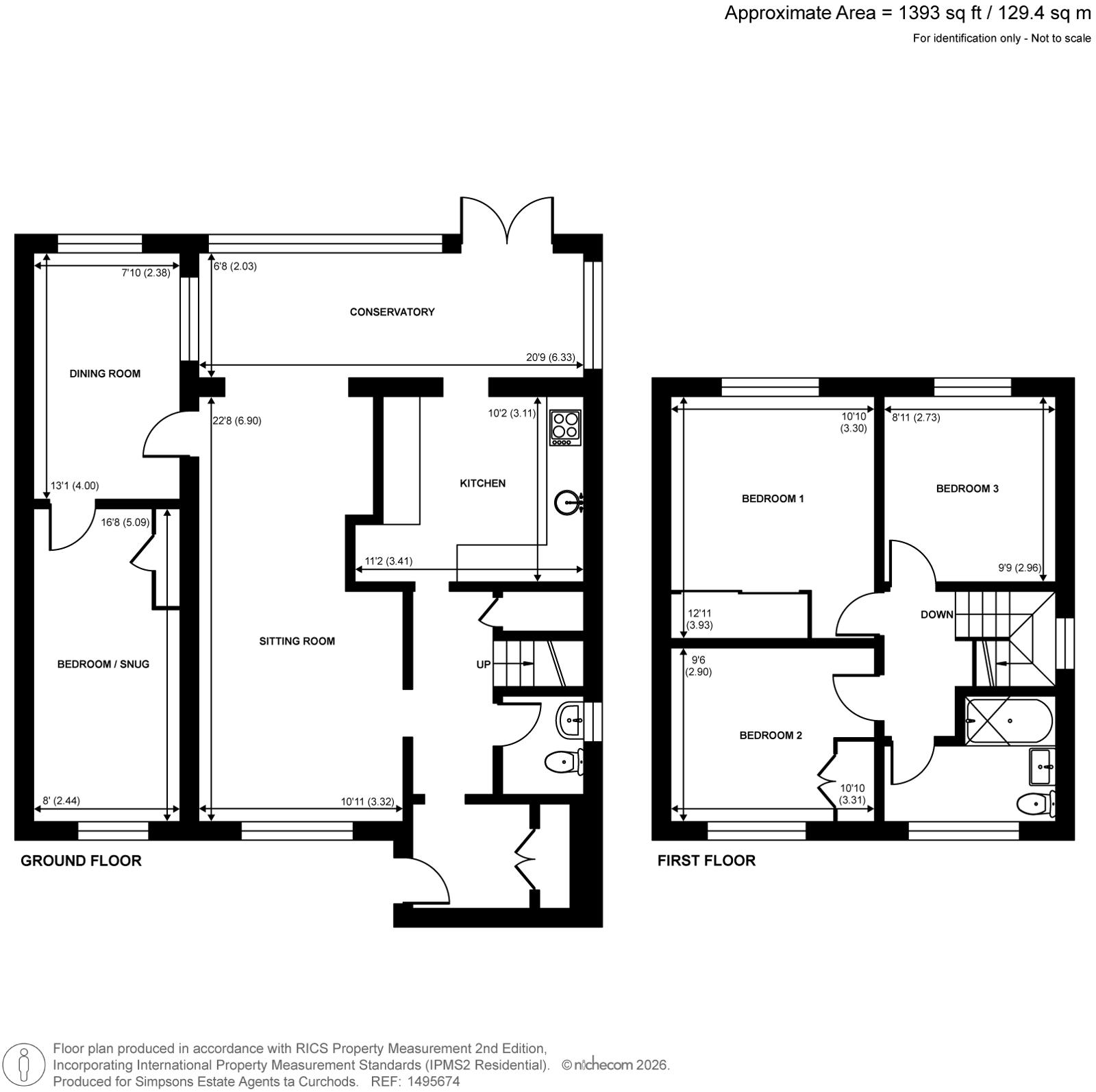 40, Coombe Drive, Addlestone floorplan