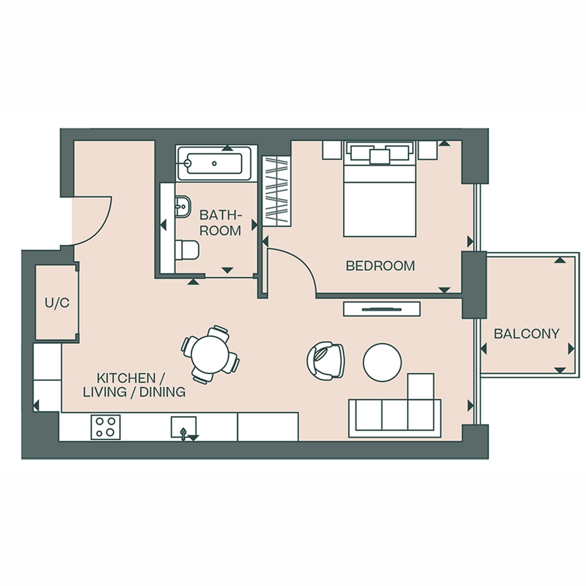 Flat 10.08 Fulton & Fifth, Wembley, HA9 floorplan