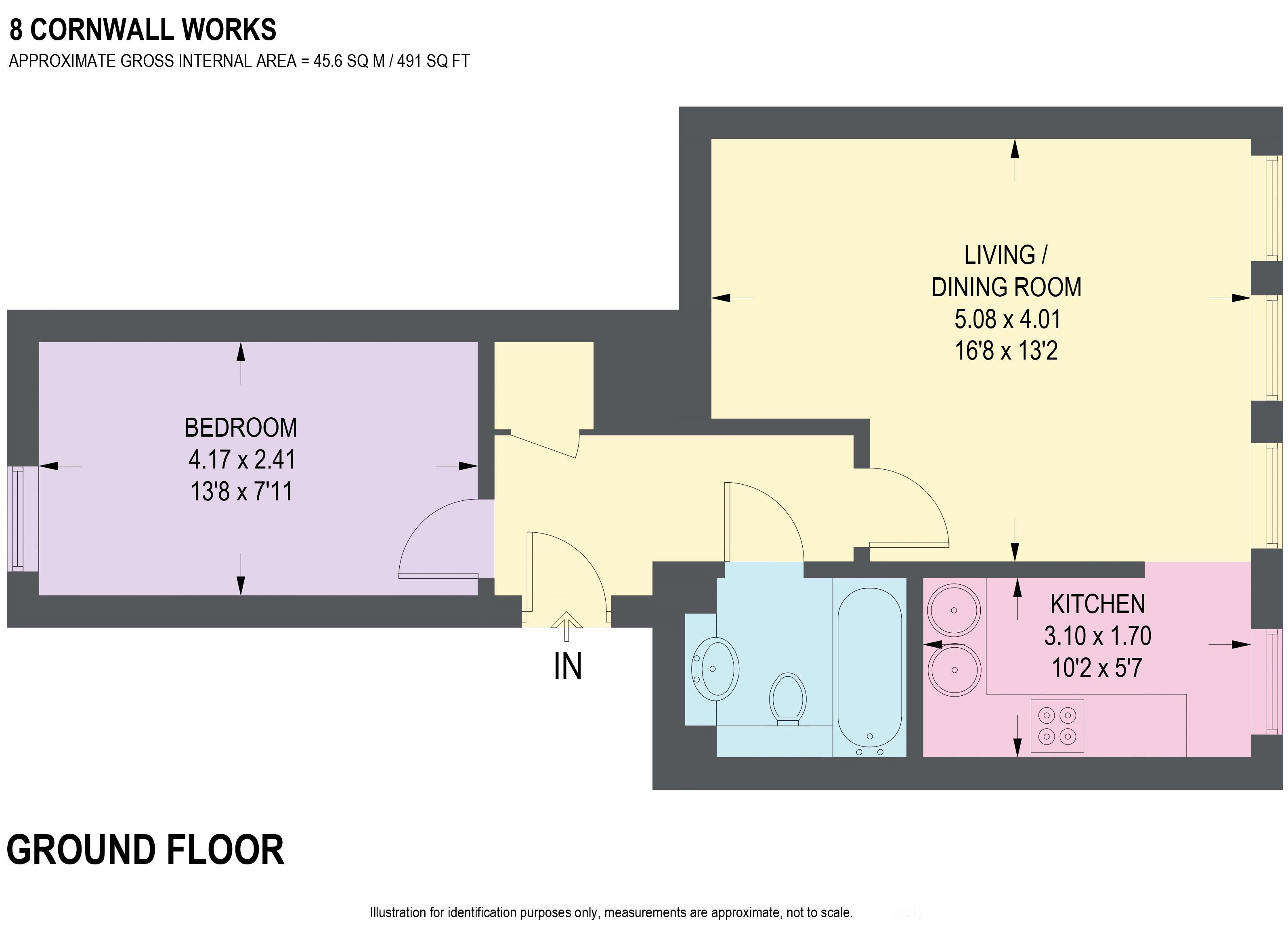 Apartment 8 Cornwall Works, 3 Green Lane, Sheffield floorplan