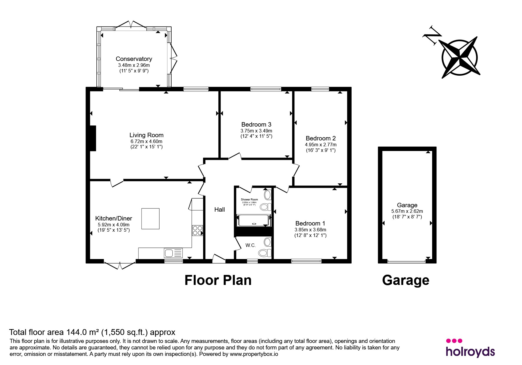 23, Manywells Court, Halifax Road, Bradford floorplan