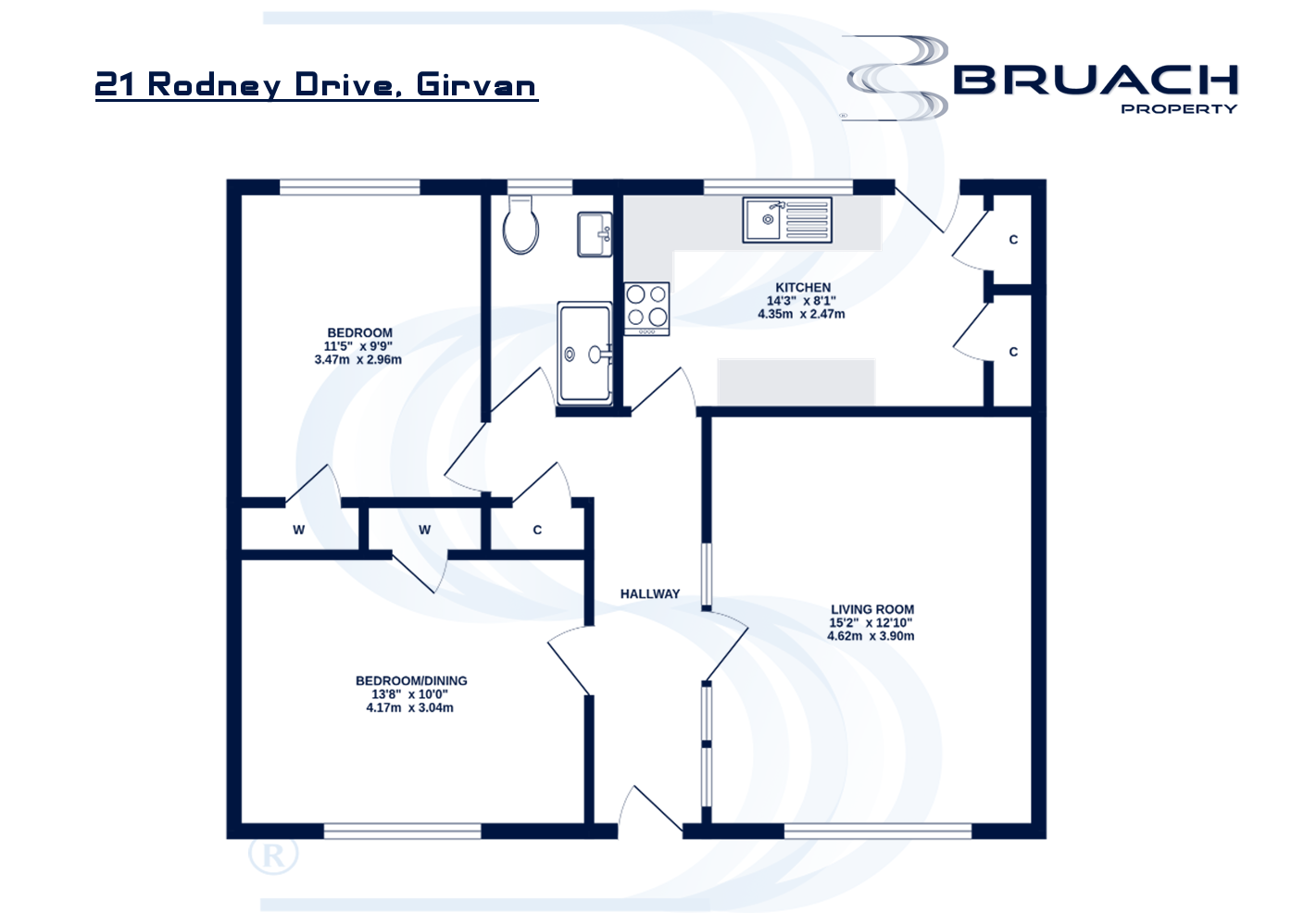 21, Rodney Drive, Girvan floorplan