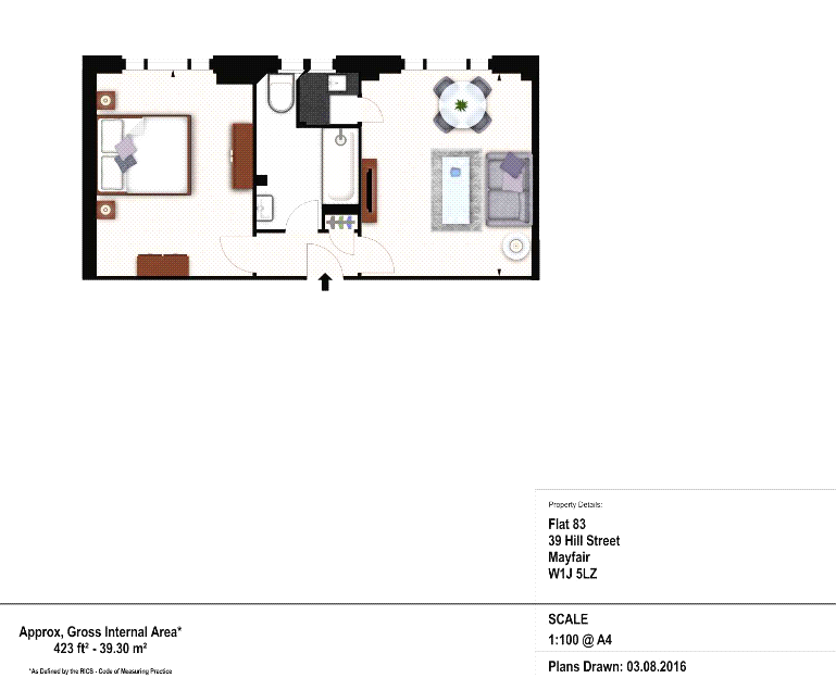 1 Bedrooms Flat to rent in 39 Hill Street, London W1J