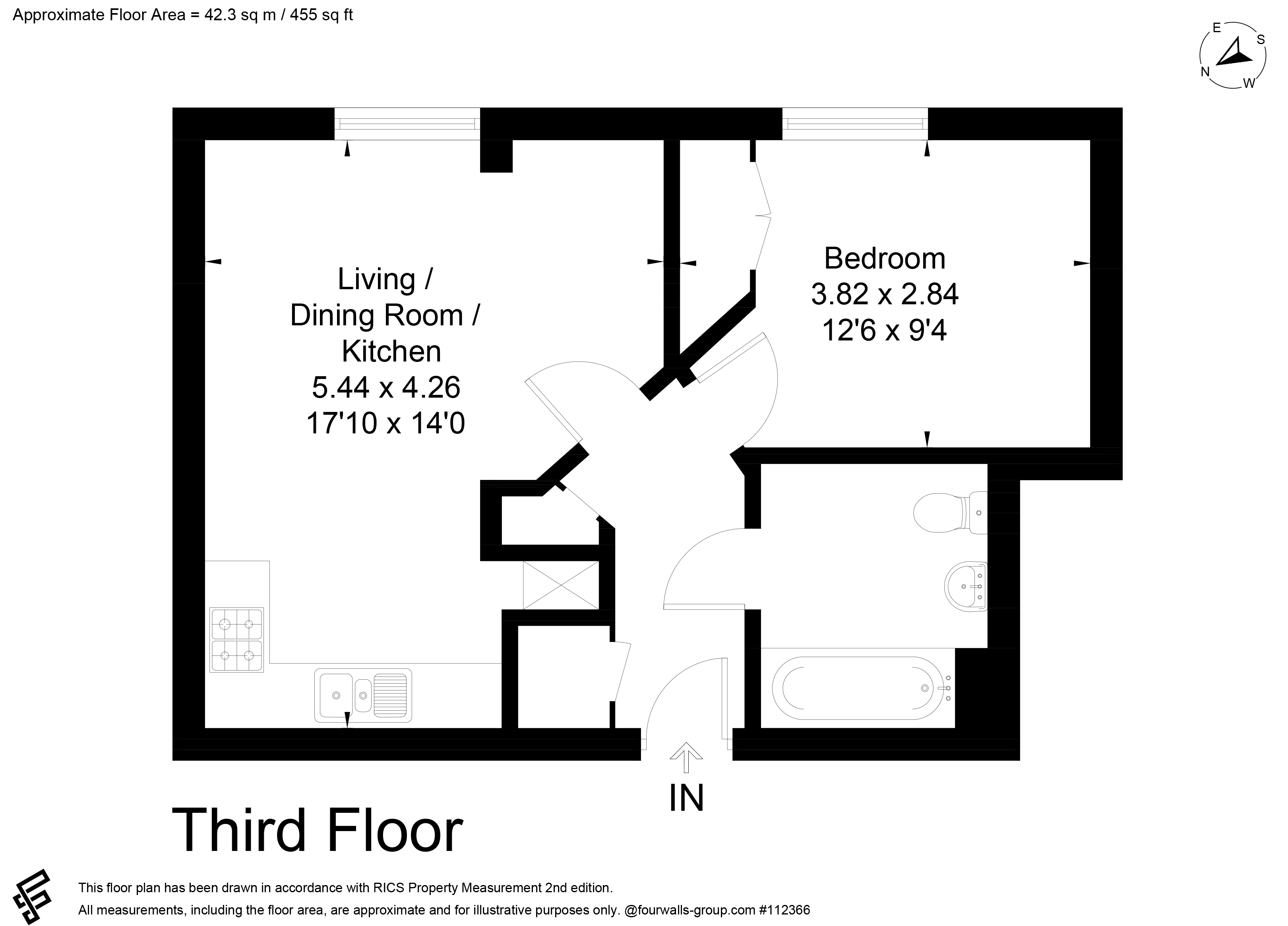 Longitude Apartments, 7 Addiscombe Grove, Croydon floorplan
