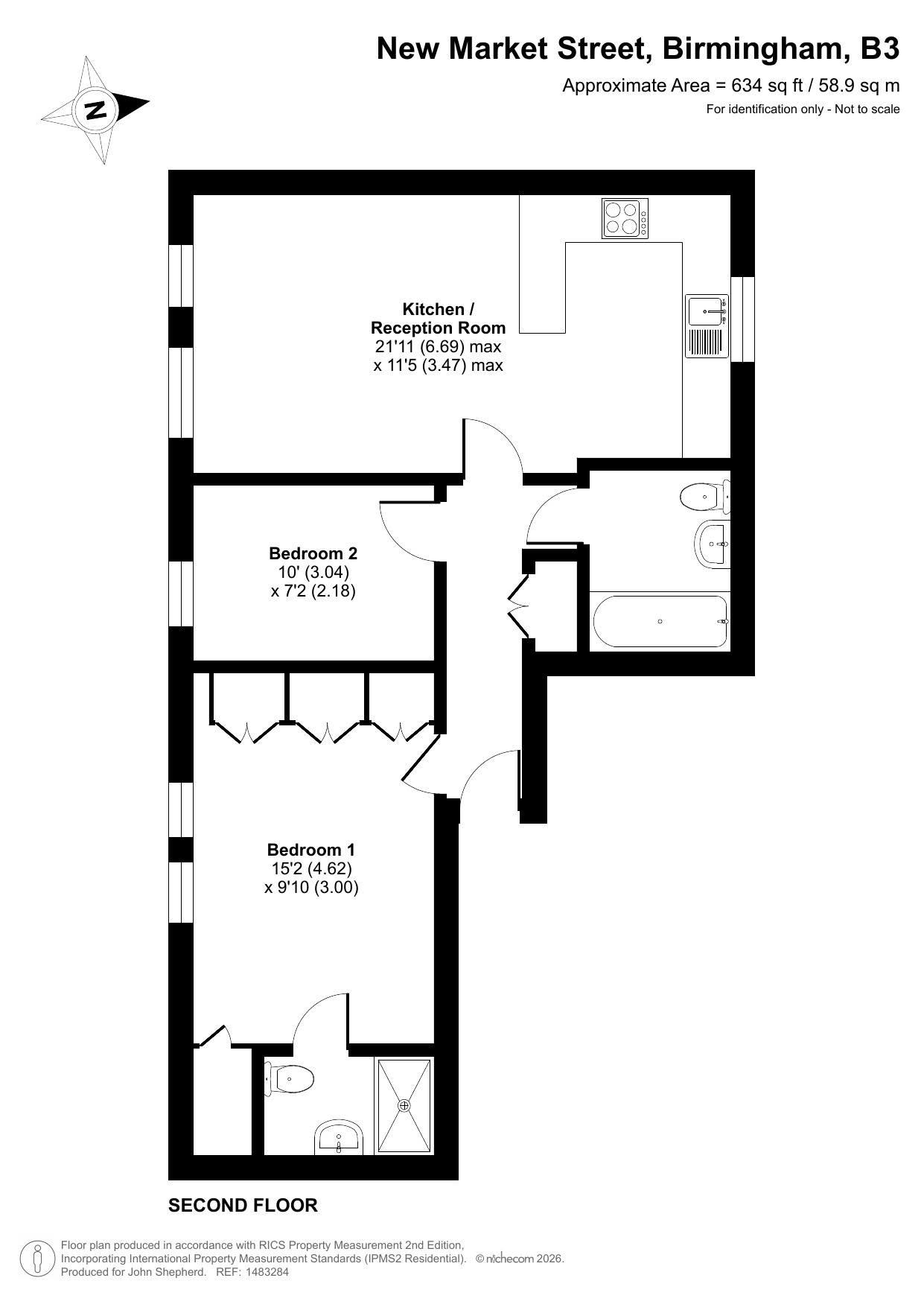 Flat 5, 5, New Market Street, West Midlands floorplan