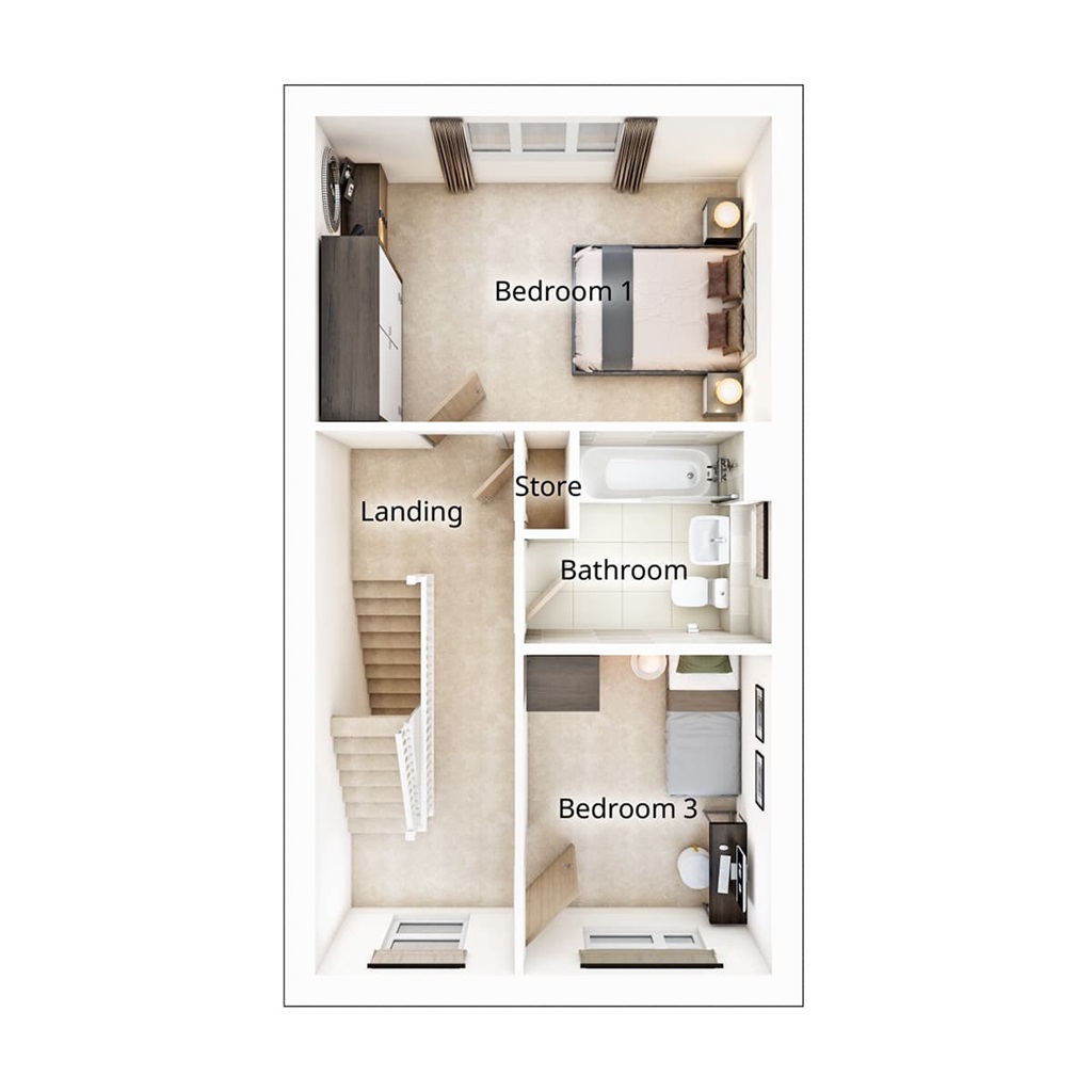 The Owlton - Plot 220, Herrington View, Chislehurst Road, Penshaw, Houghton Le Spring floorplan