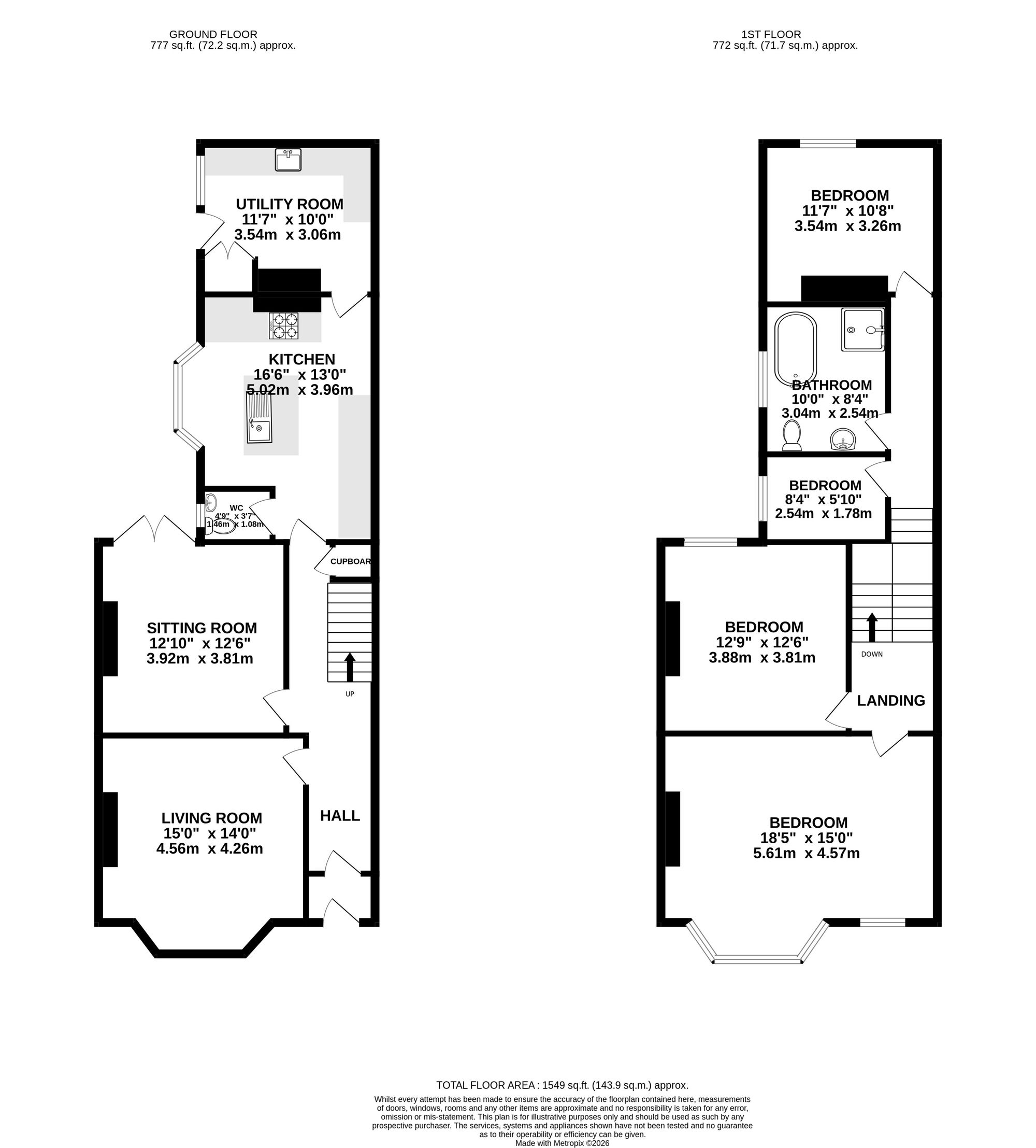 7 Risca Road, Newport floorplan