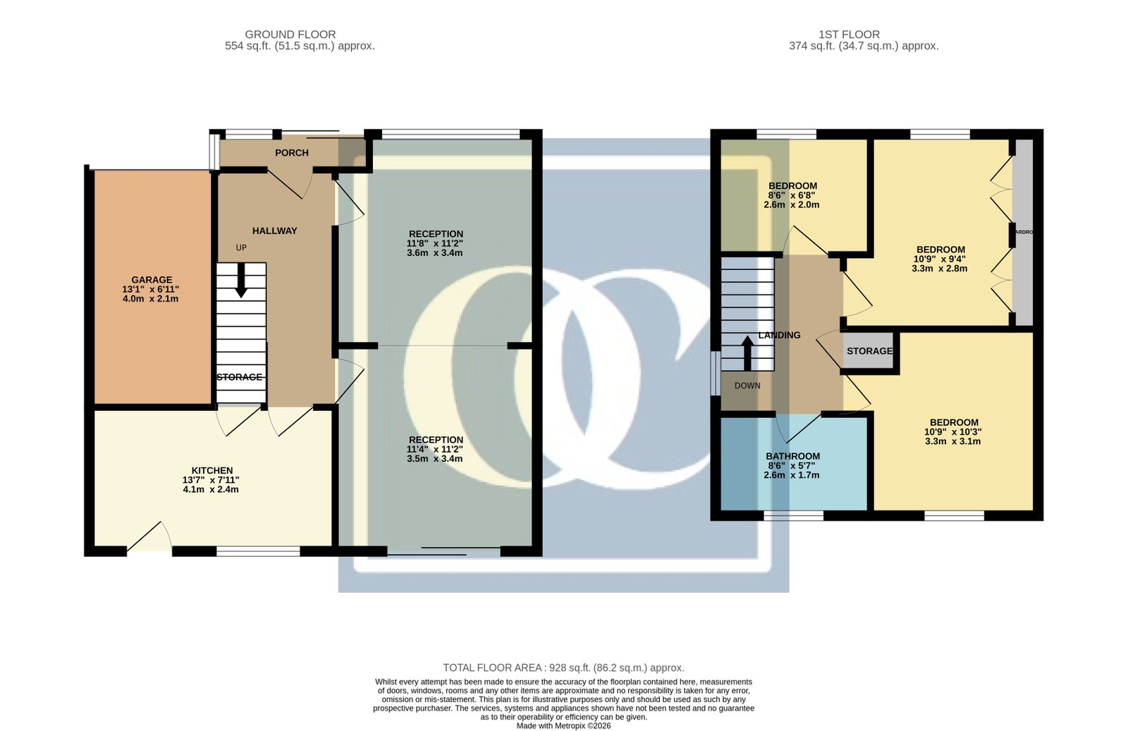 87, Old Church Road, Coventry floorplan