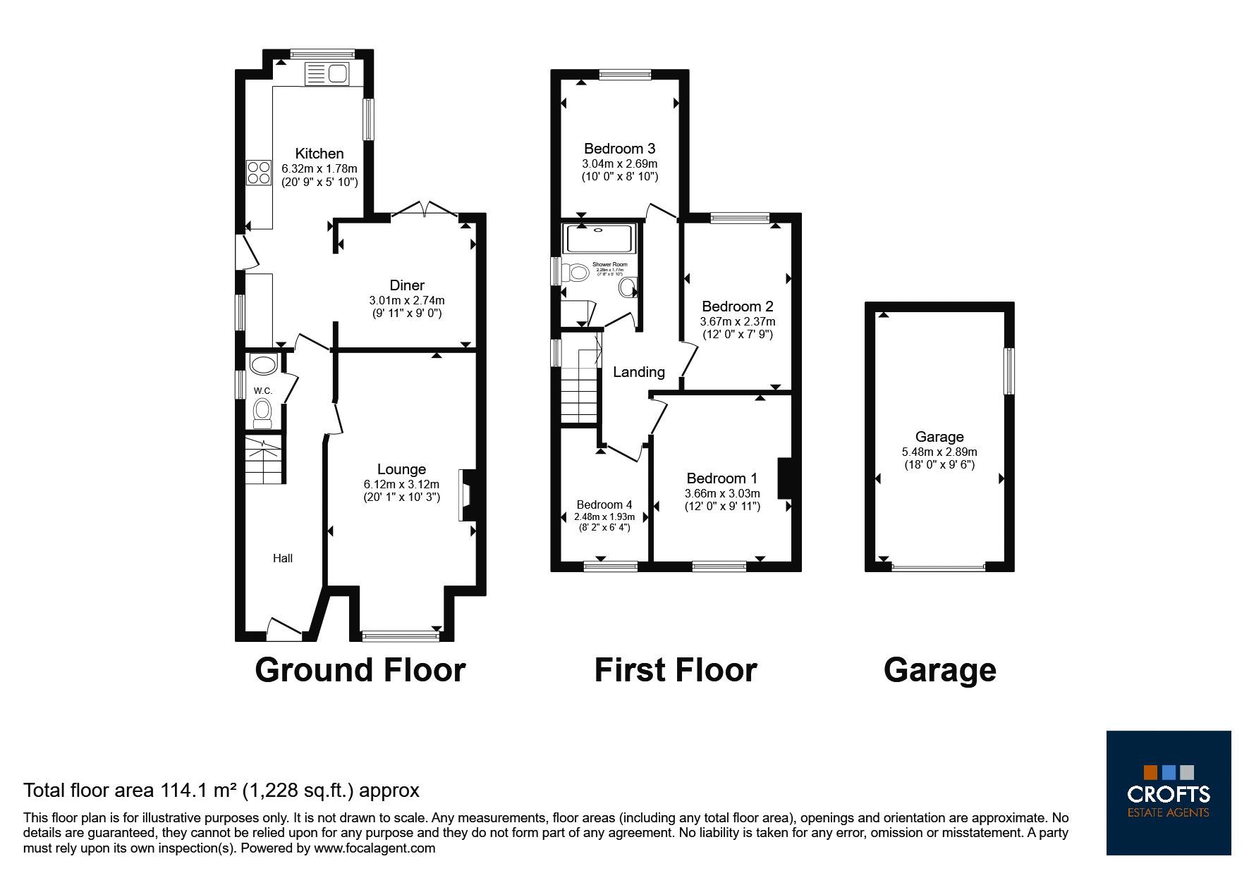 91, Carr Lane, Cleethorpes floorplan