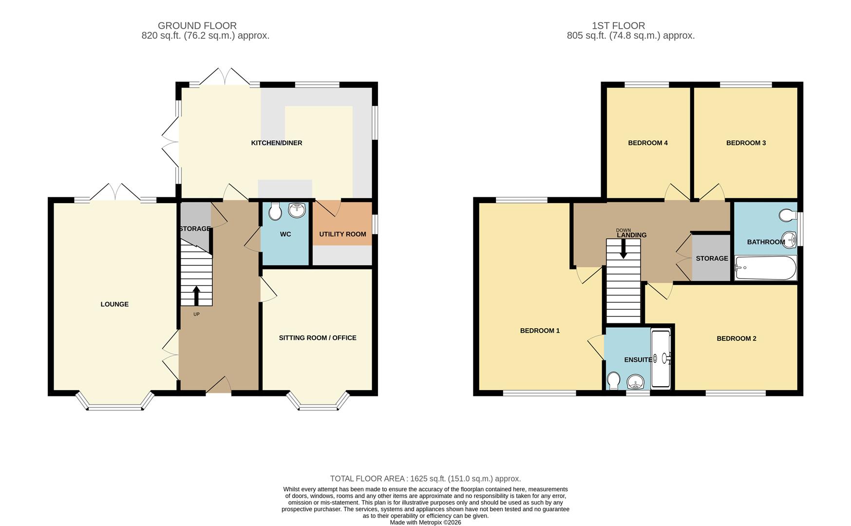 18, Hughes Crescent, Wickford floorplan