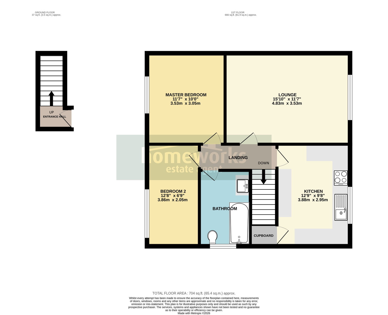 16, Warren Place, Dereham floorplan