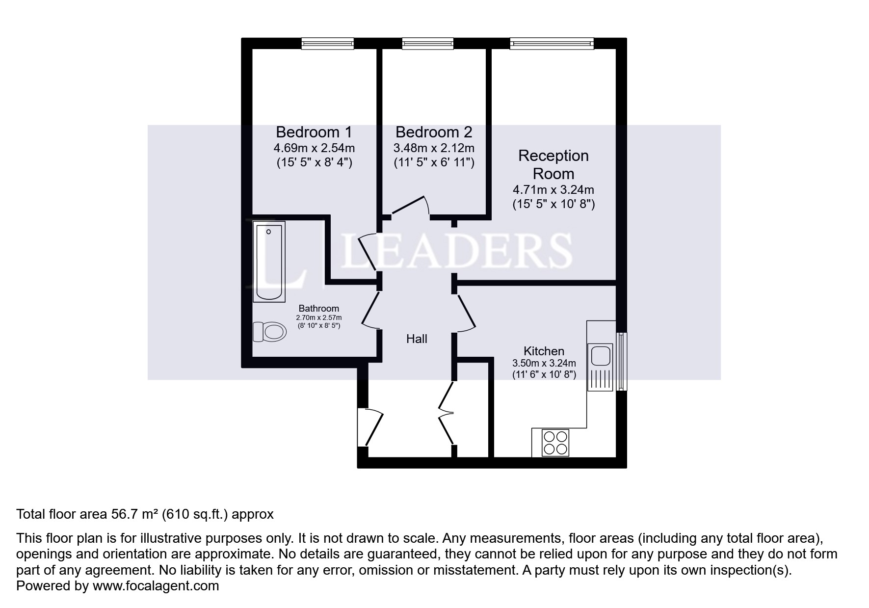 Flat 2, 1, Craignish Avenue, Craignish Avenue floorplan