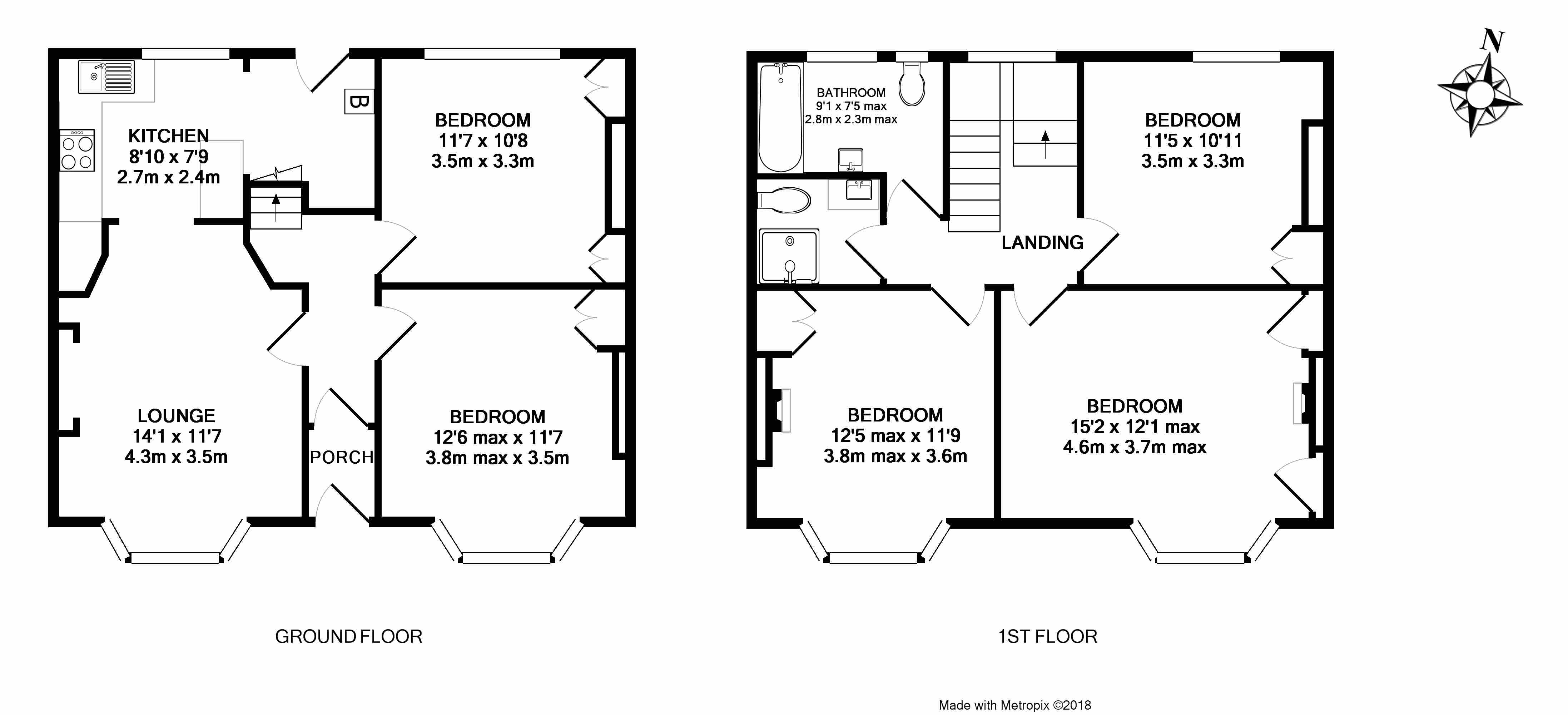 45, Mansfield Road, Exeter floorplan