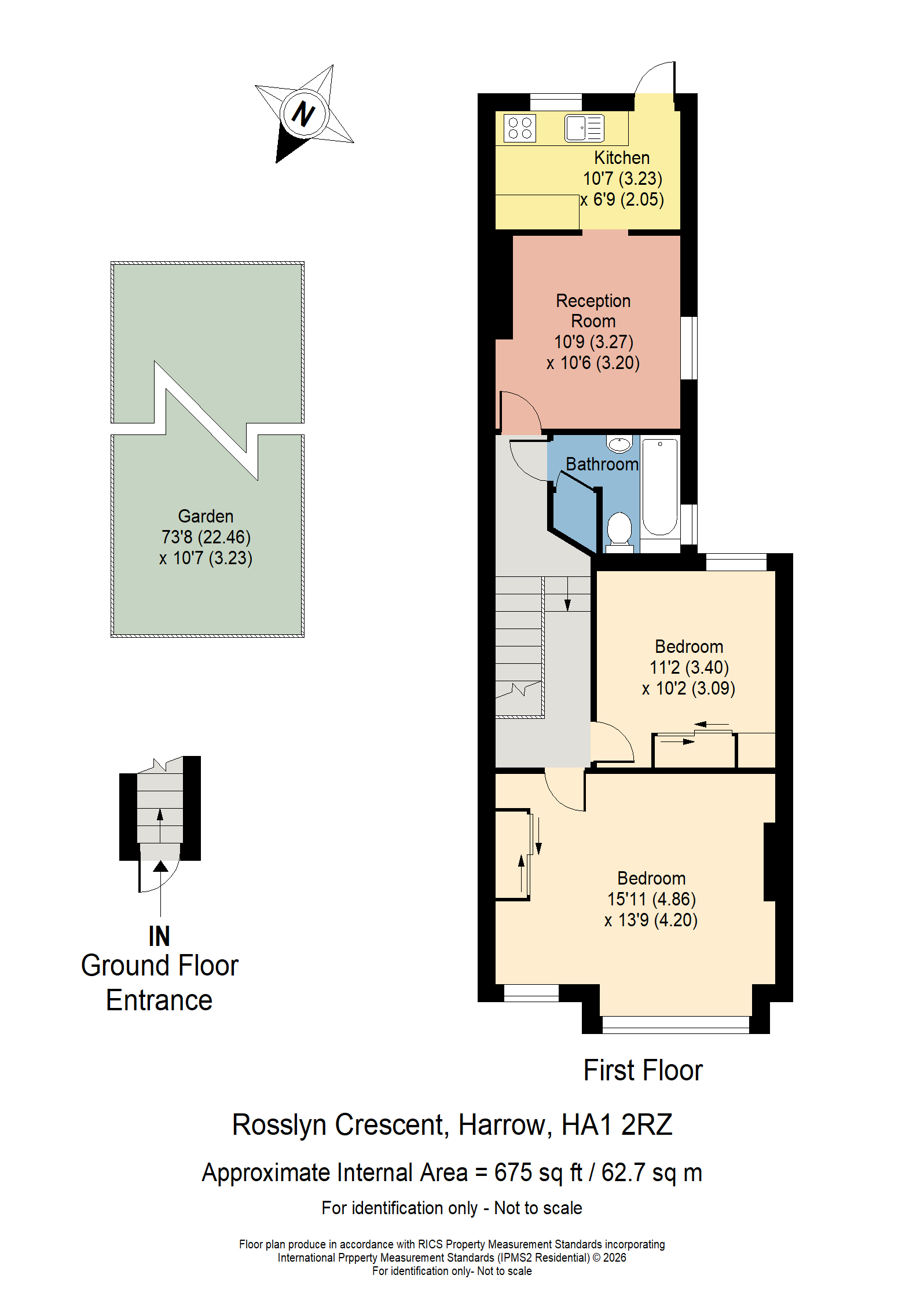 94a, Rosslyn Crescent, Harrow floorplan