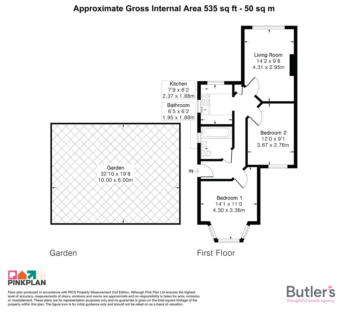 12 Glynn Court, 627A, London Road, Sutton floorplan